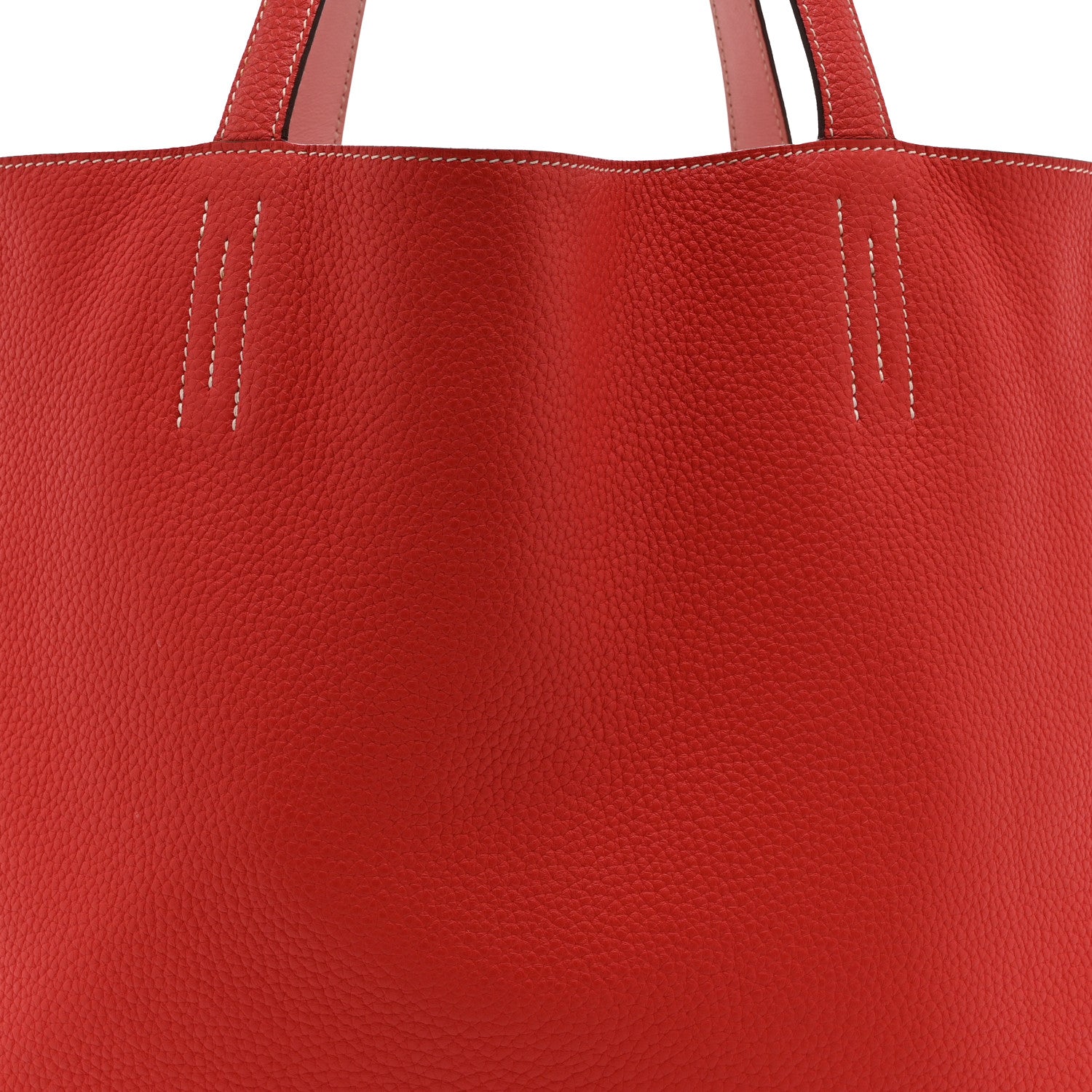 Taurillon Clemence Swift Double Sens 36 Reversible Tote Rose Sakura Bougainvillea