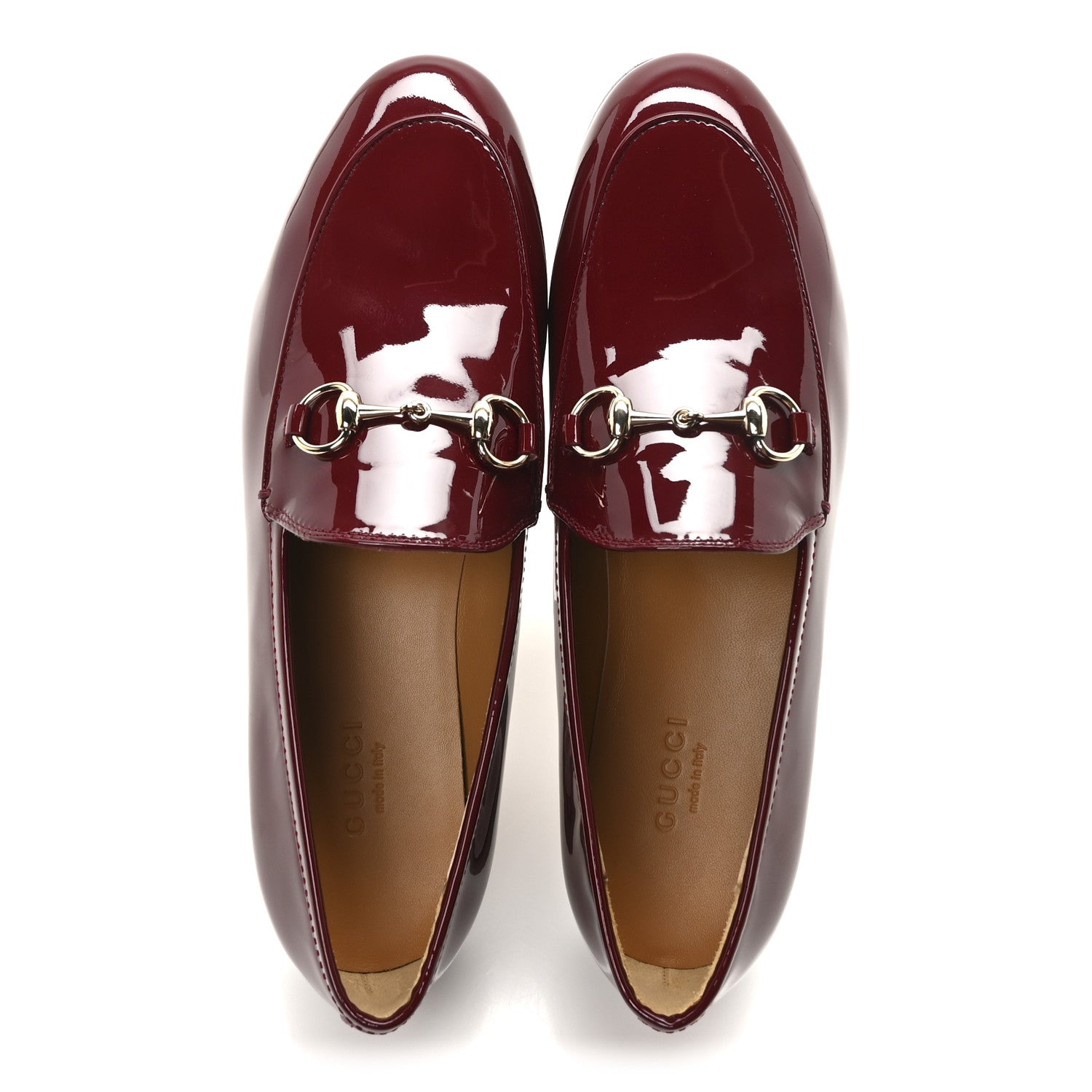 Vitello Vernice Soft Nappa Womens Jordaan Loafers 36 Rosso Ancora
