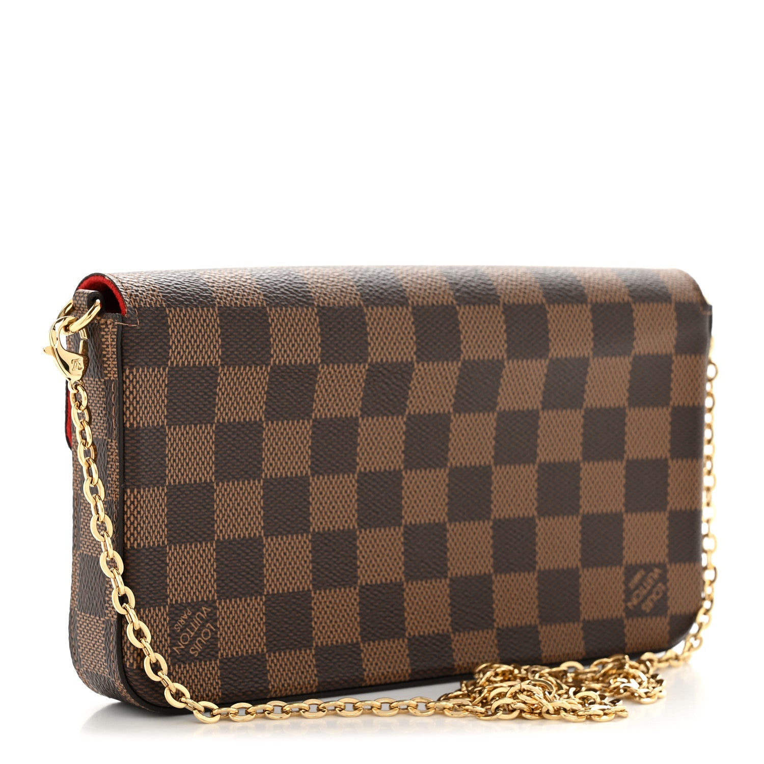 Damier Ebene Pochette Felicie Chain Wallet