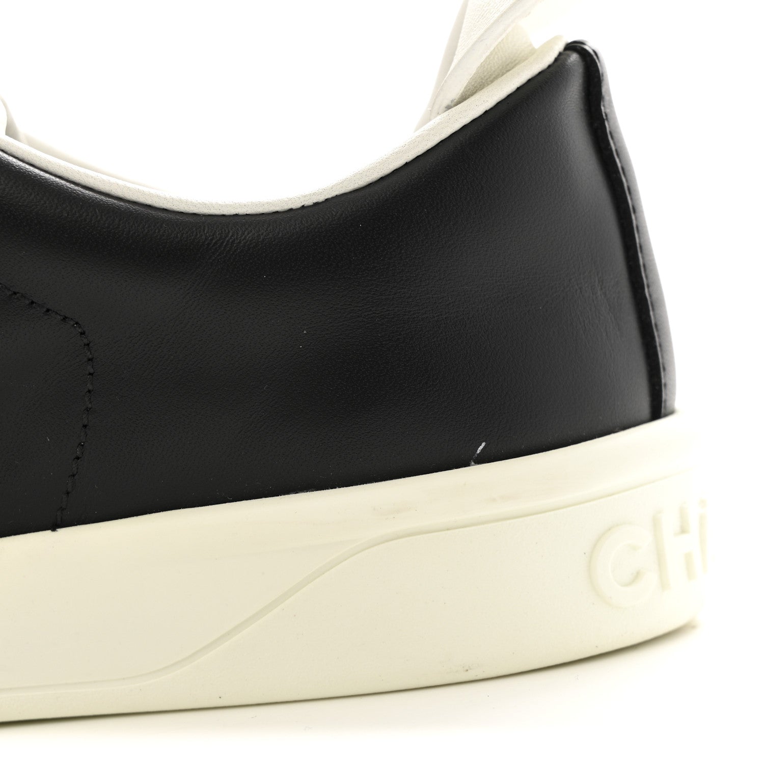 Calfskin CC Womens Sneakers 36 Black