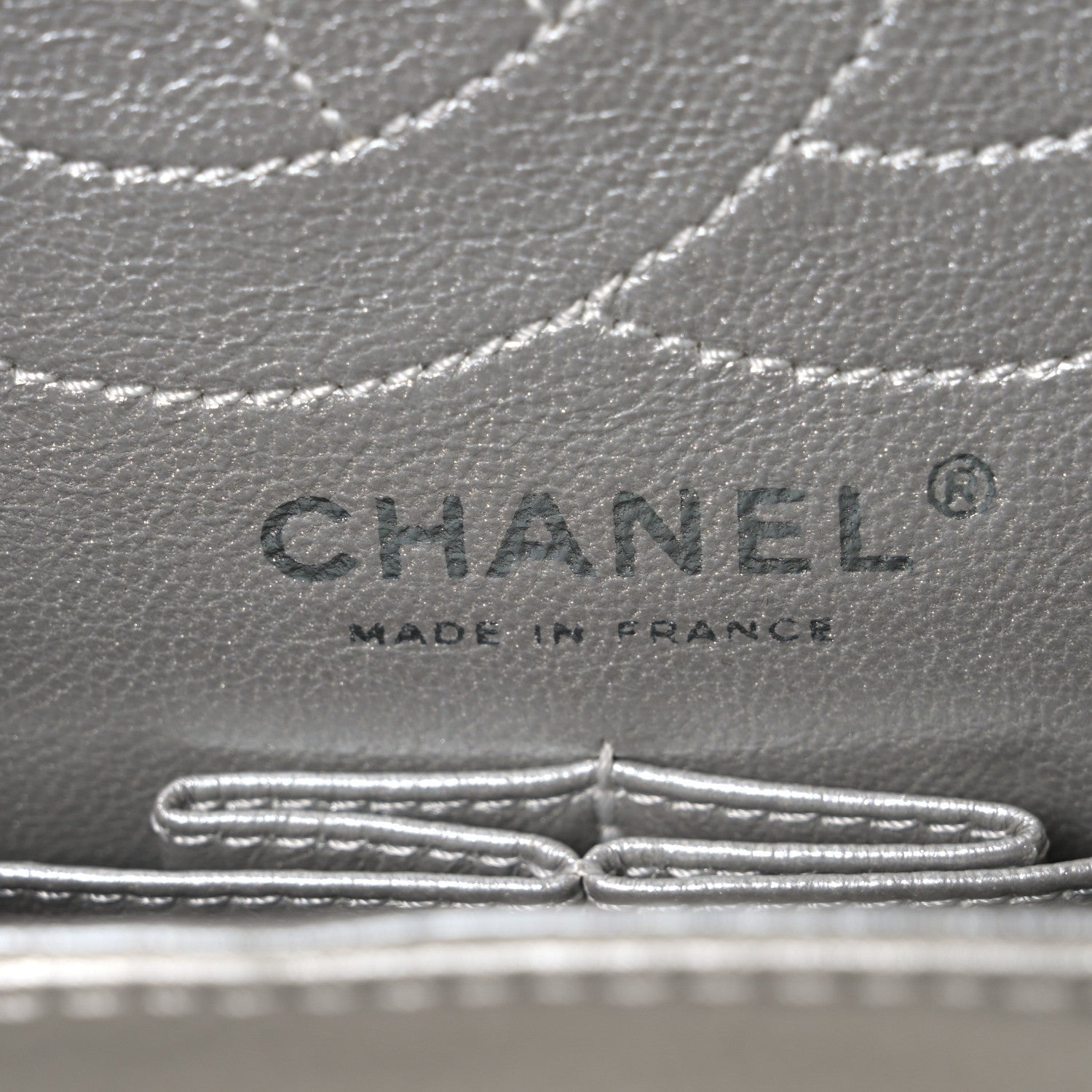 Metallic Lambskin Quilted 2.55 Reissue 226 Flap Silver