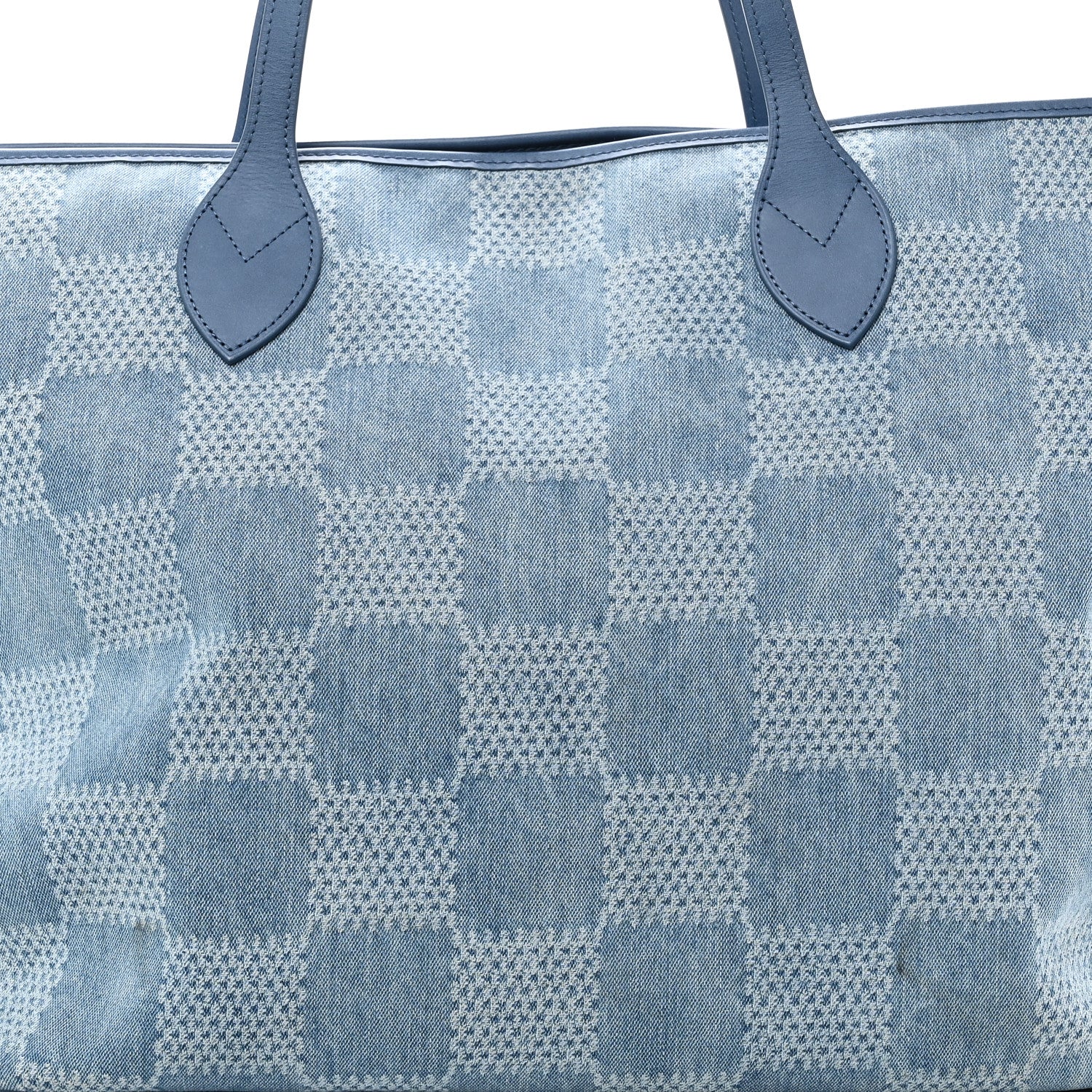 Damier Denim 3D Nevereverfull Denim Blue