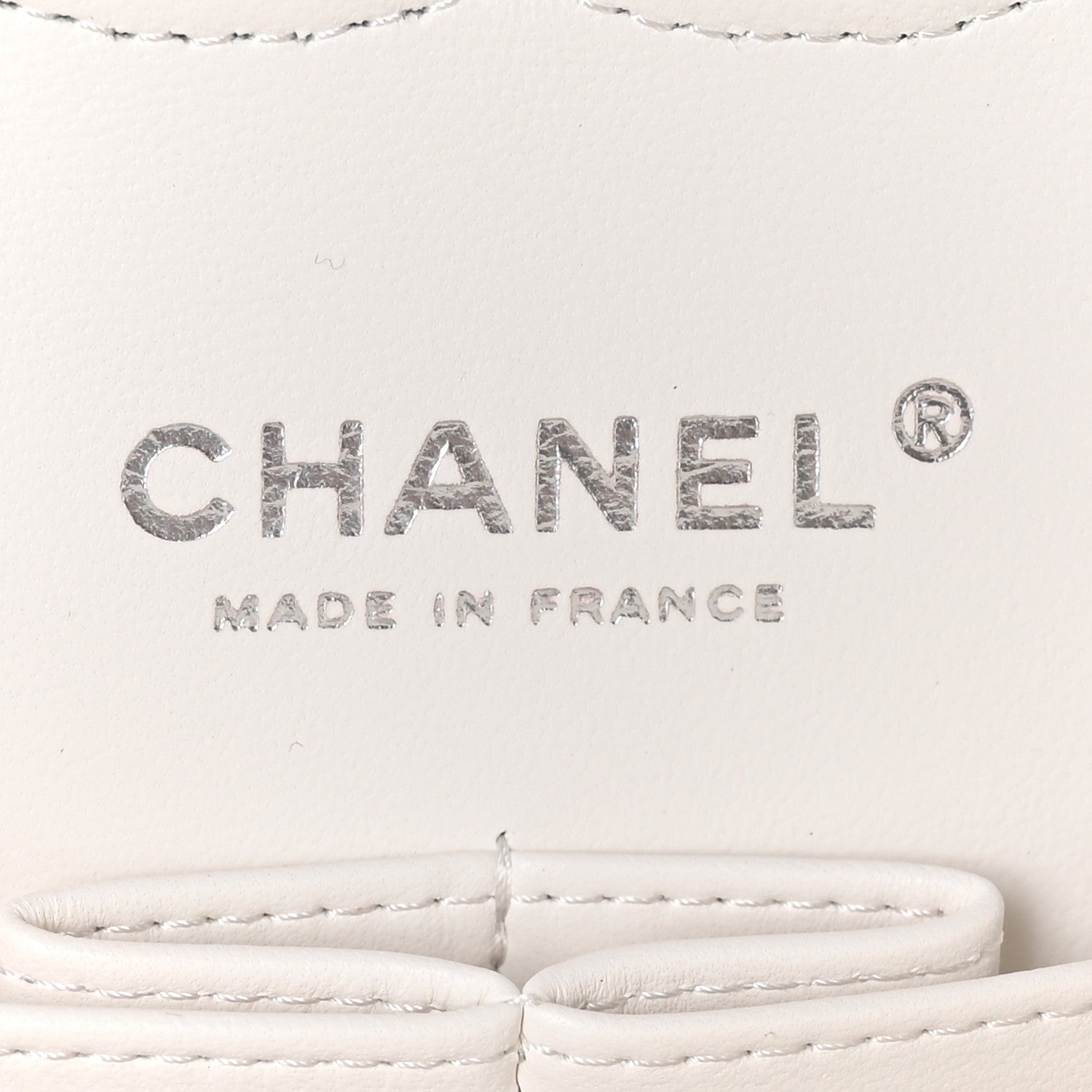 Caviar Quilted Medium Double Flap White