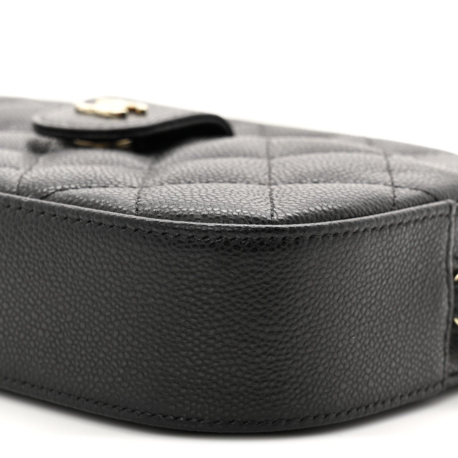 Caviar Quilted Chain Camera Bag Black