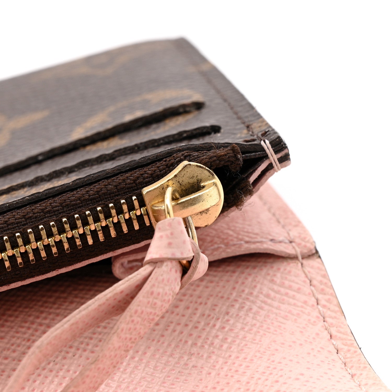 Monogram Emilie Wallet Rose Ballerine