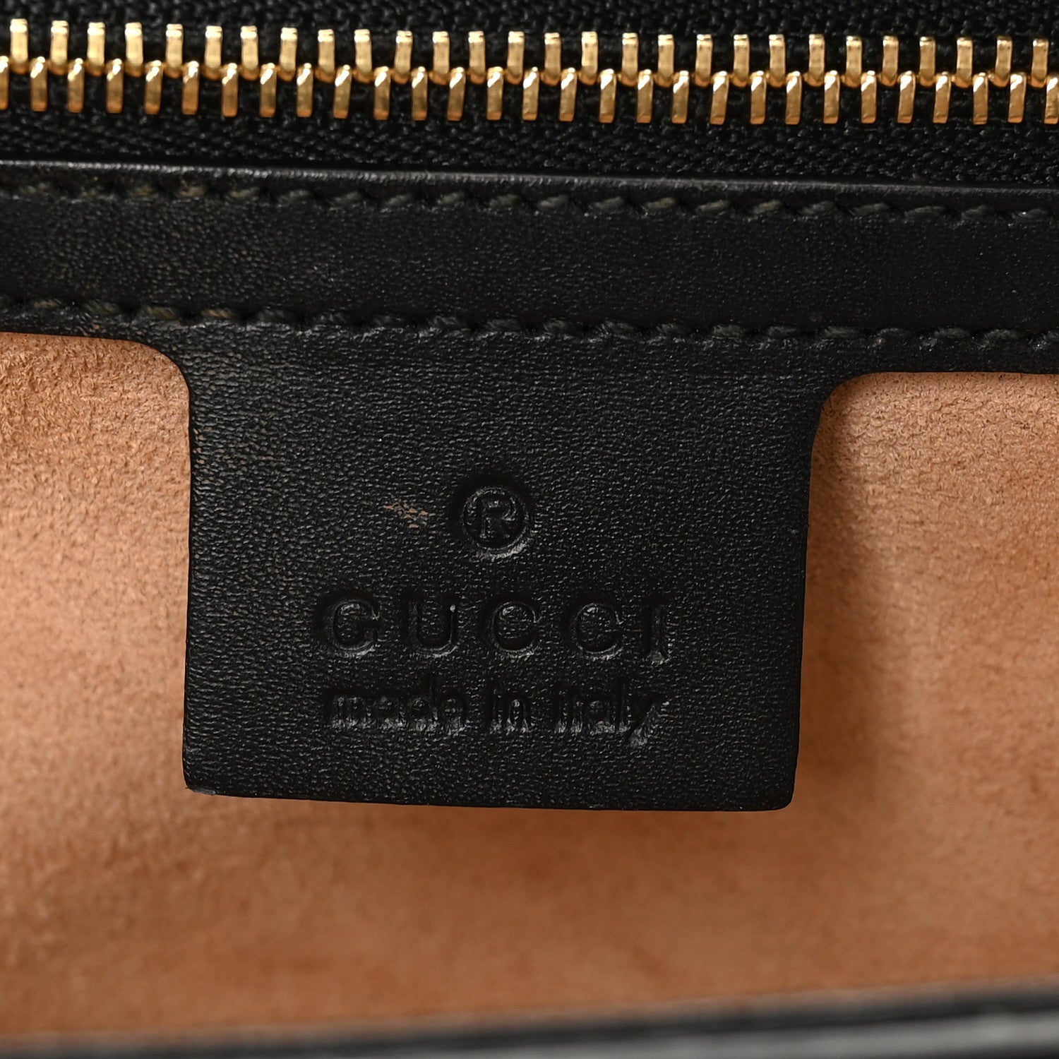 Guccissima Medium Padlock Shoulder Bag Black