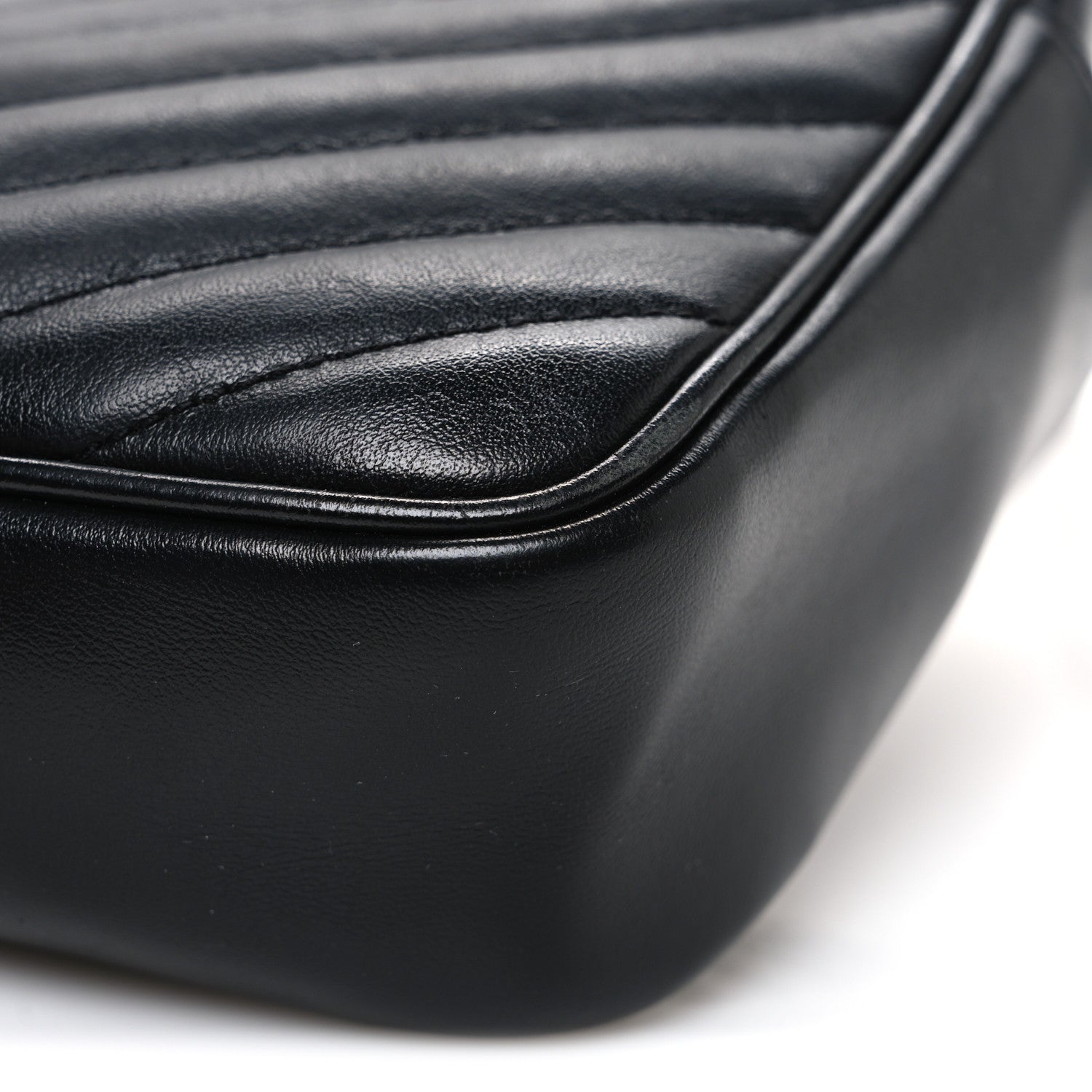 Calfskin Matelasse Monogram Lou Camera Bag Black