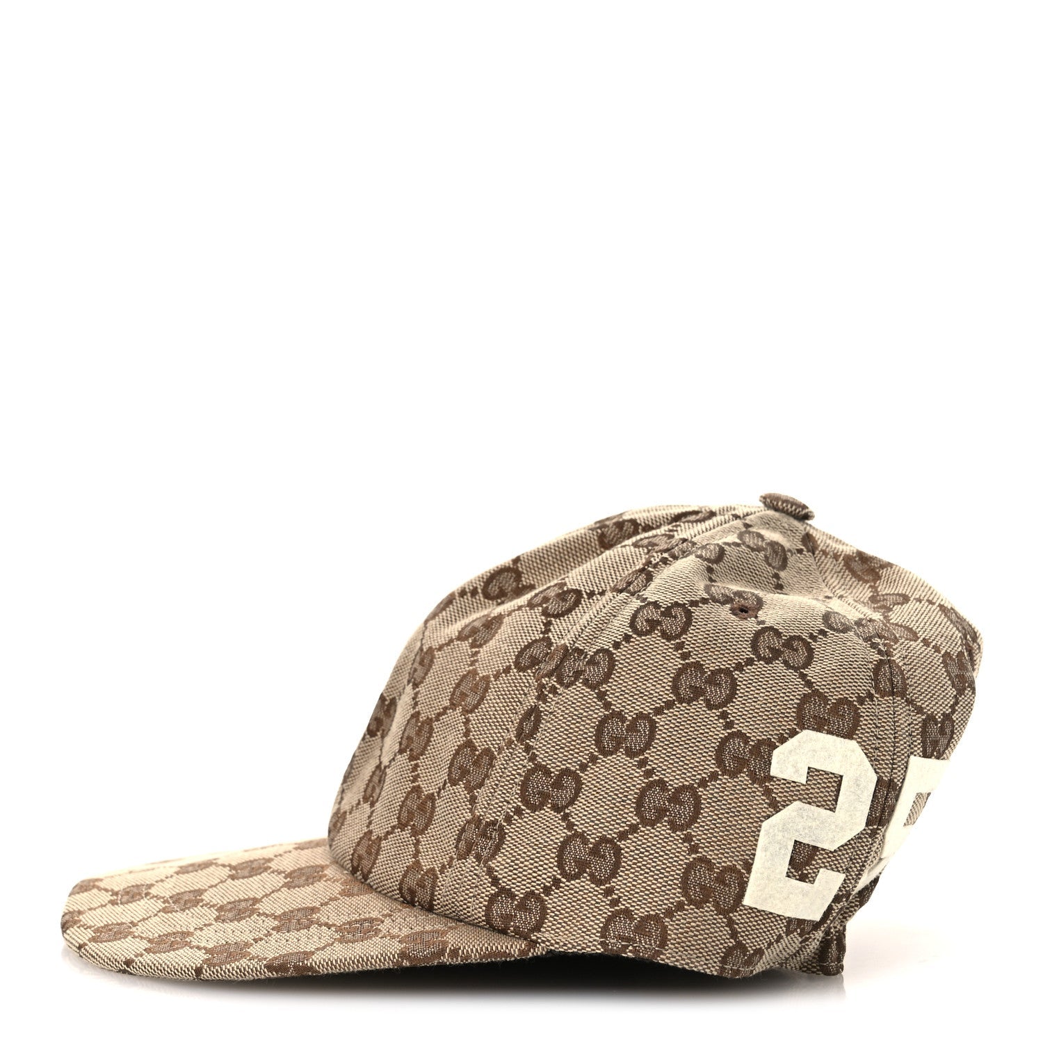 Monogram Patch Logo Soft Baseball Hat S Beige Cocoa