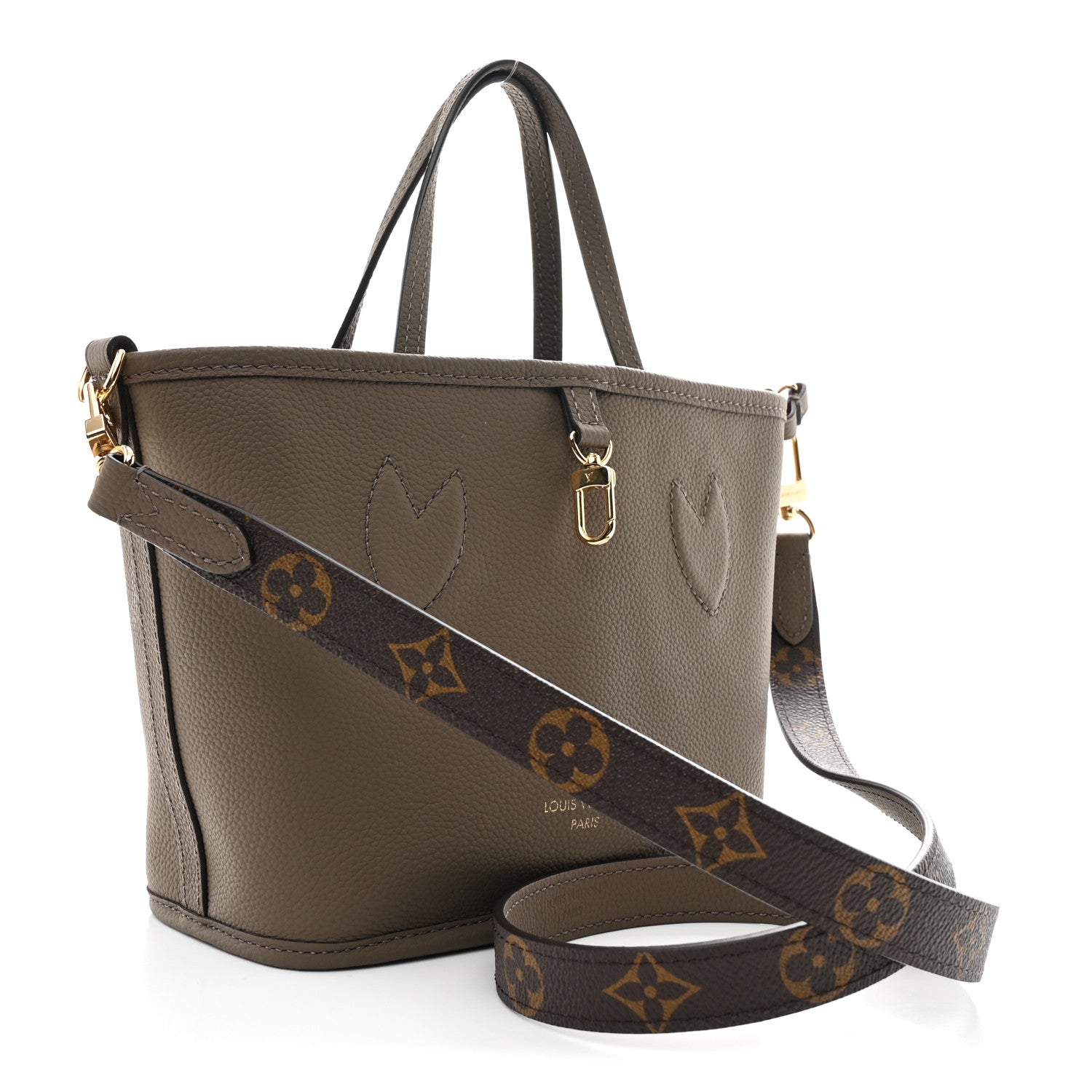 Monogram Neverfull Inside Out Bandouliere BB Dark Fango