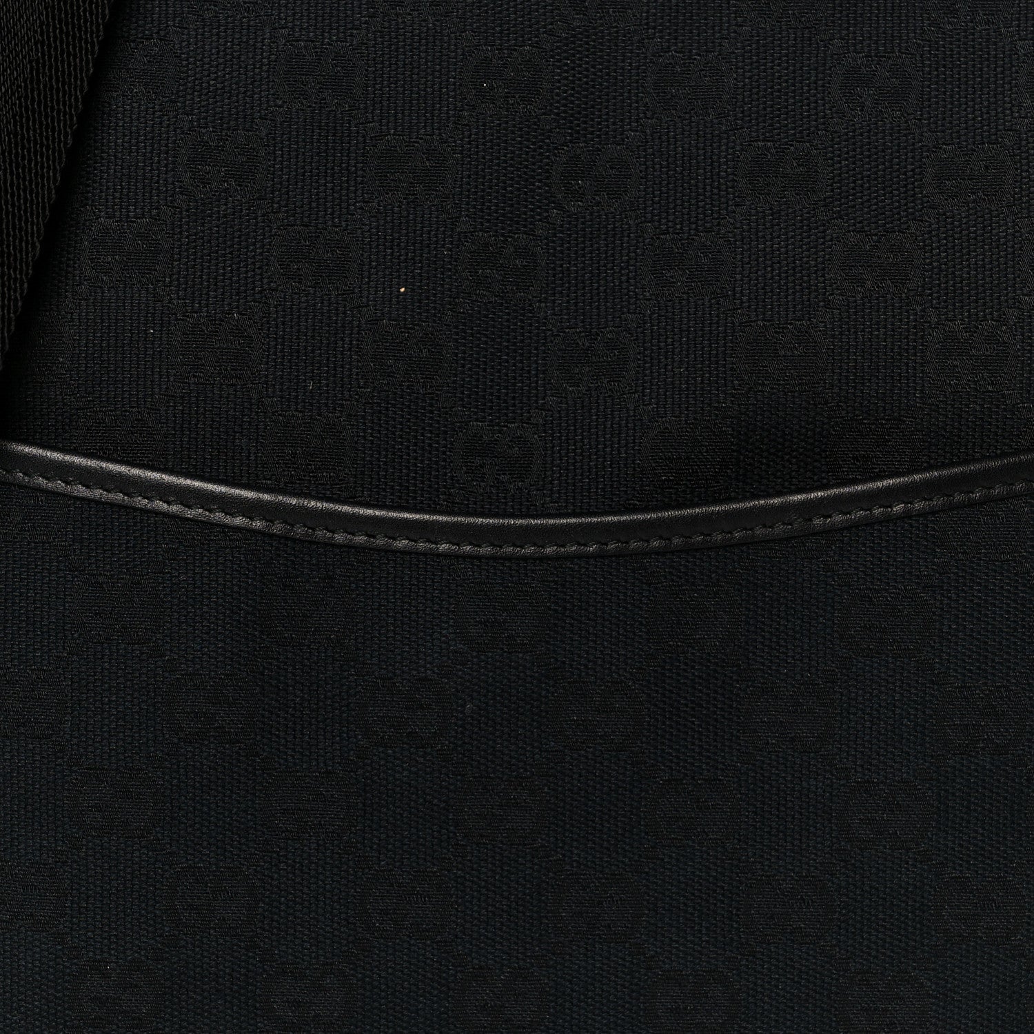 Monogram Calfskin Perforated Medium Flat Messenger Bag Black