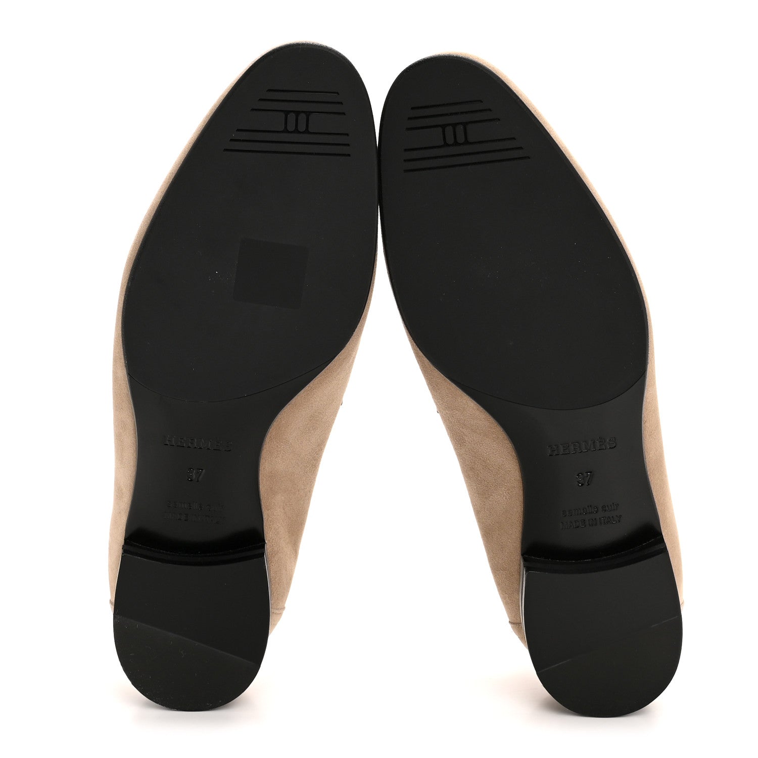 Suede Goatskin Paris Loafers 37 Beige Sable