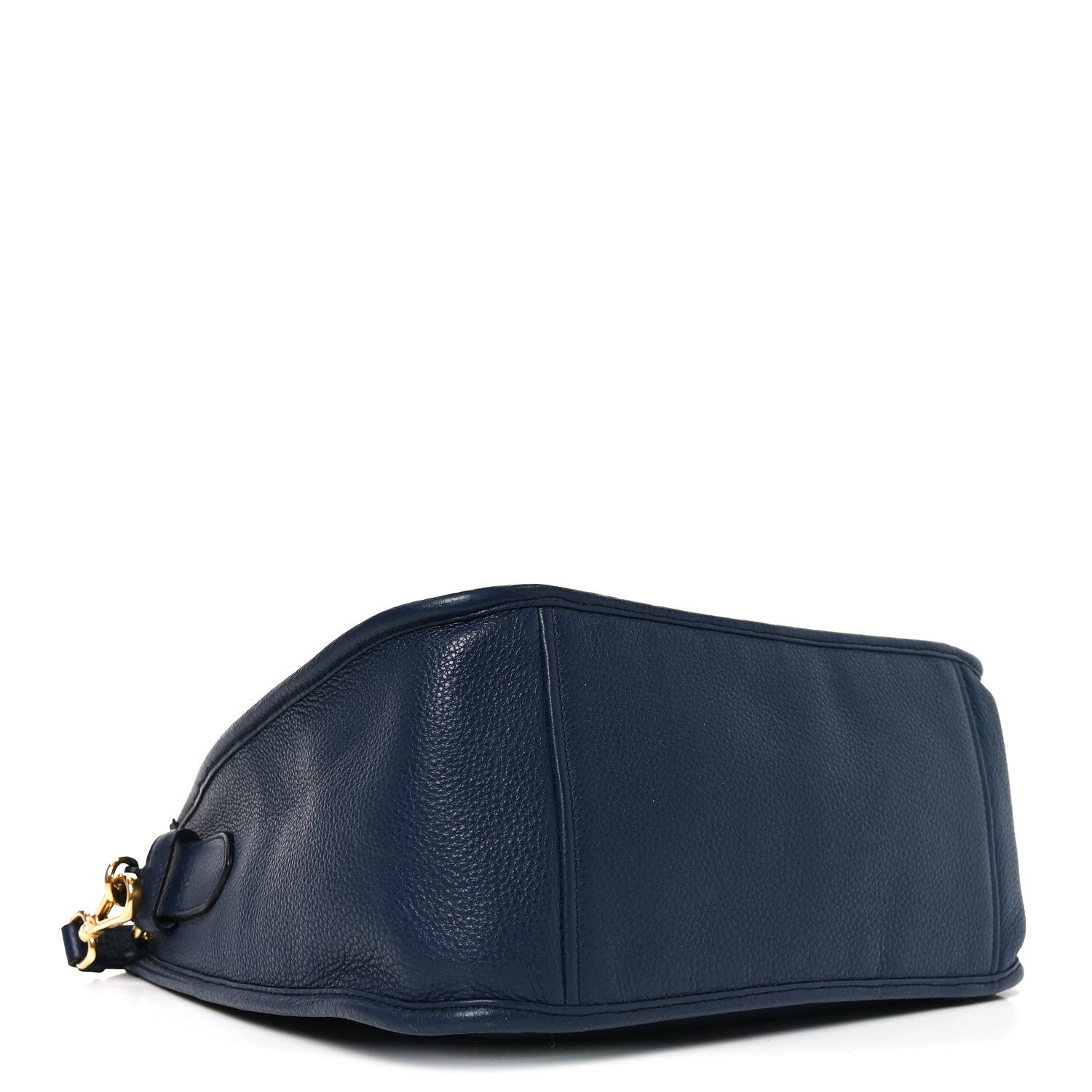 Vitello Daino Soft Shoulder Bag Blue