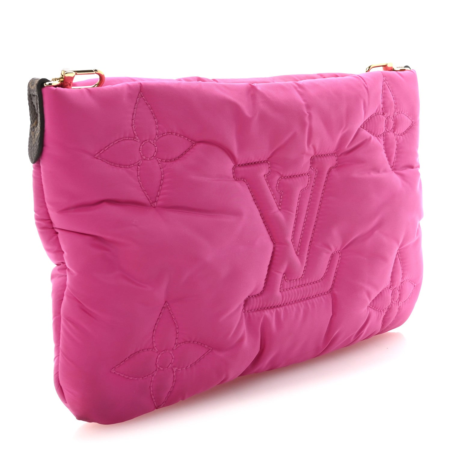 Econyl Monogram Pillow Maxi Multi Pochette Accessories Mini Pochette Fuchsia