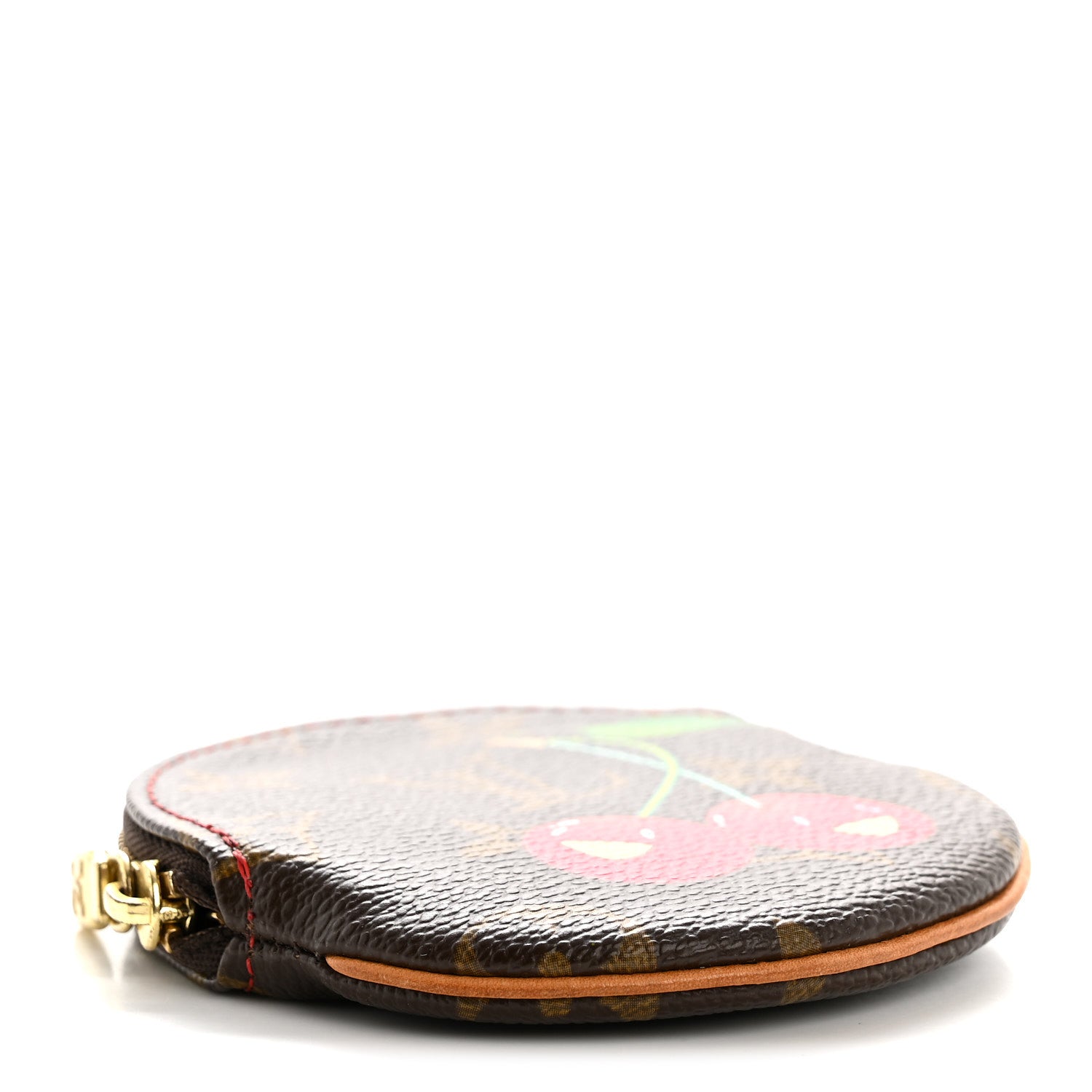 Monogram Cerises Round Coin Purse