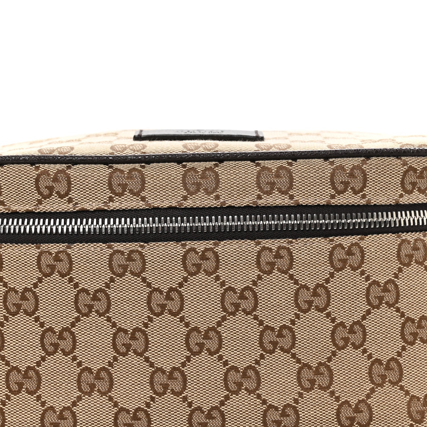 Monogram Dollar Calfskin Waist Pouch Beige Ebony Testa di Moro Marrone Scuro