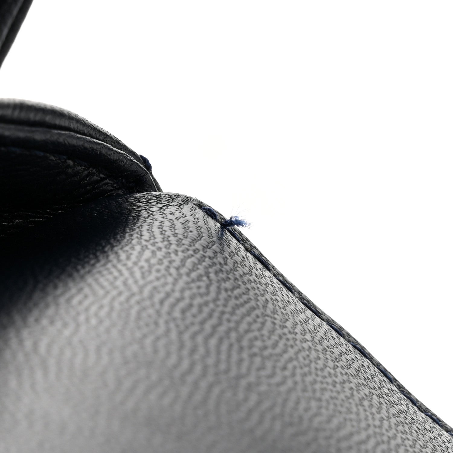 Goatskin Quilted Extra Mini Rainbow Coco Handle Flap Navy Blue