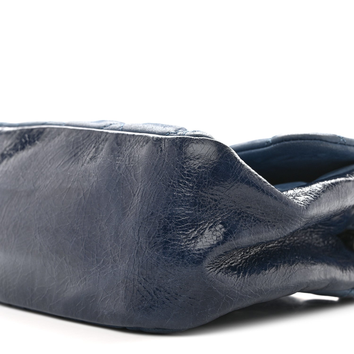 Iridescent Calfskin Medium In The Mix Flap Blue