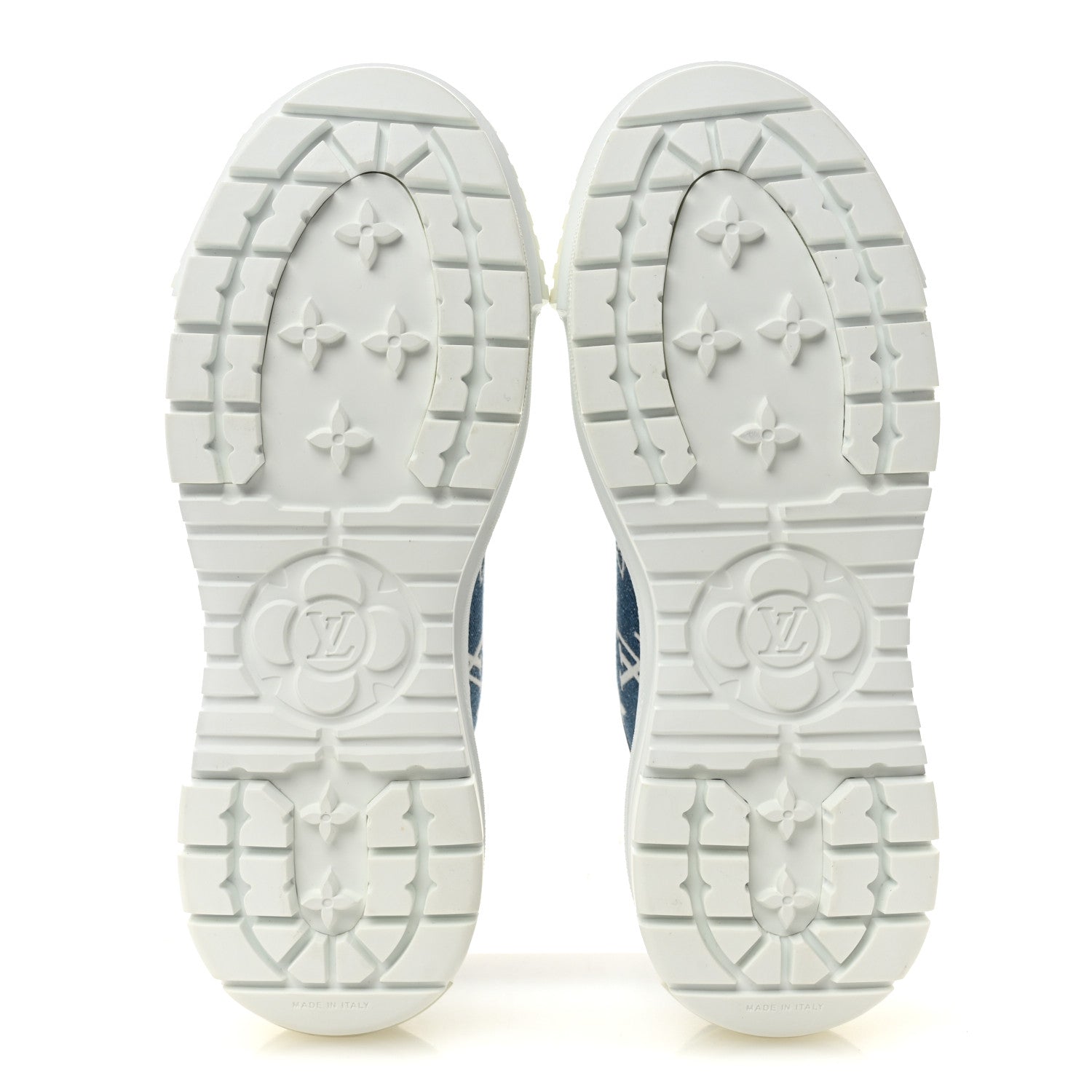 Denim Monogram Squad Sneakers 38.5 Marine