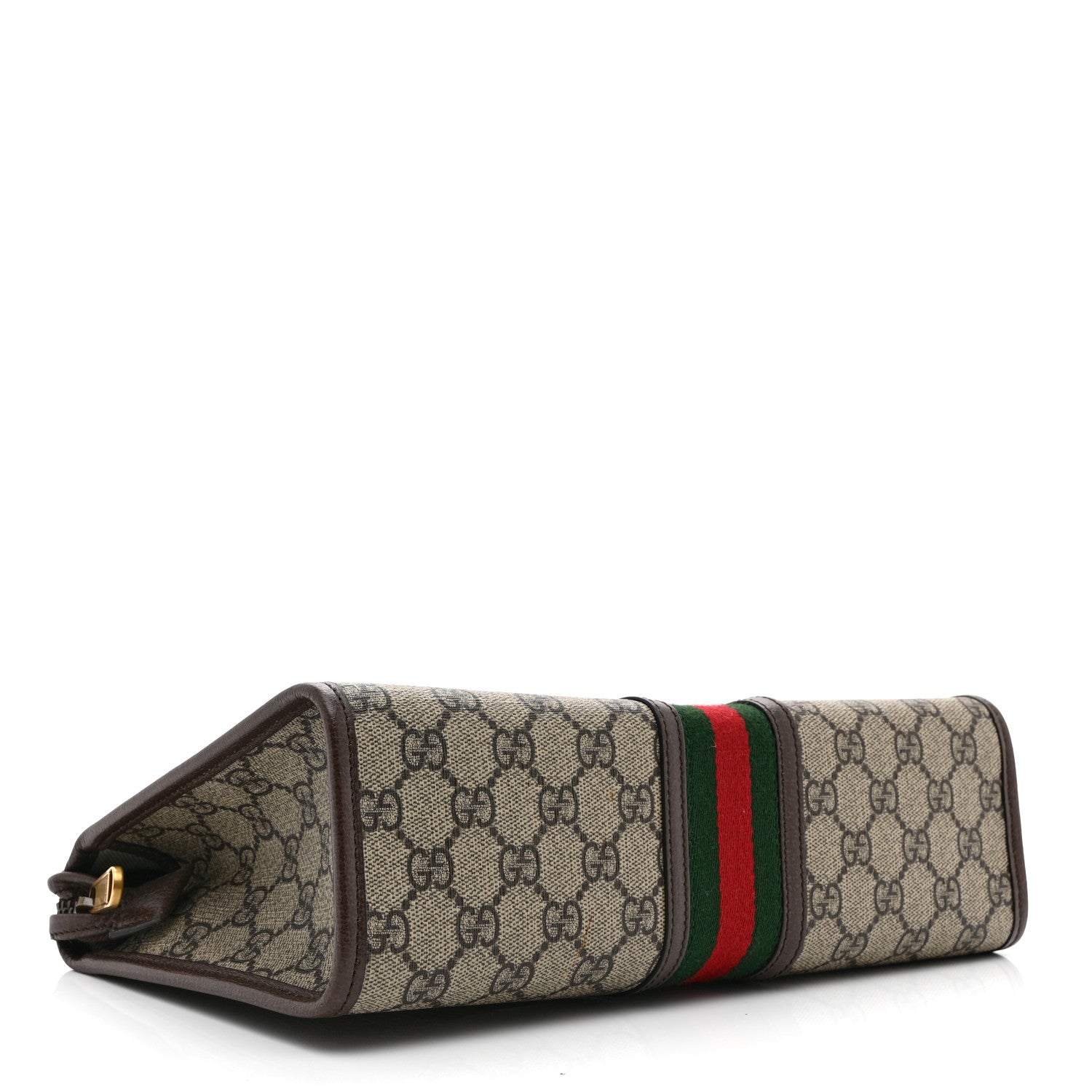 GG Supreme Monogram Web Ophidia GG Toiletry Case Beige New Acero