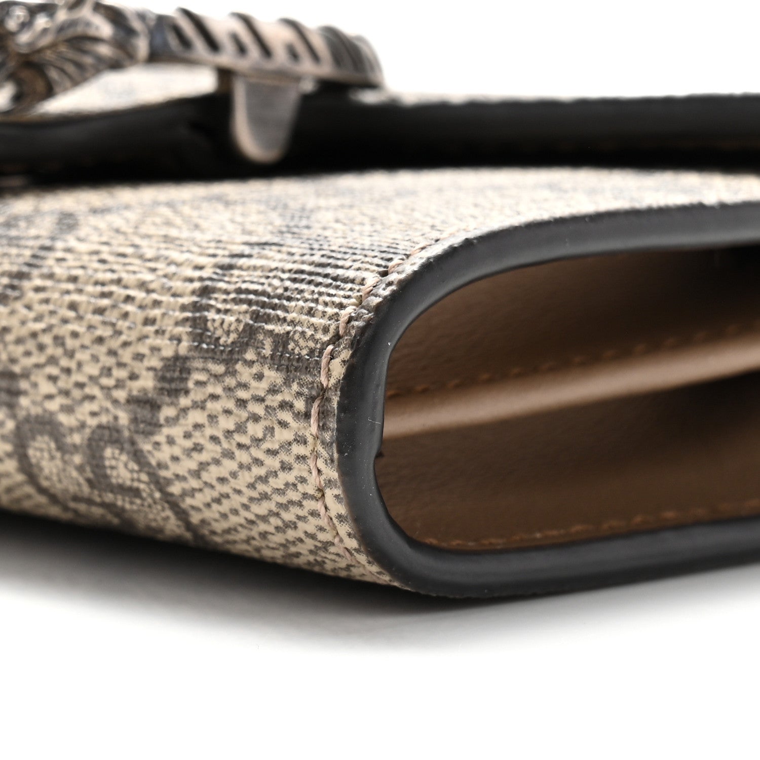 GG Supreme Monogram Dionysus Coin Purse Taupe