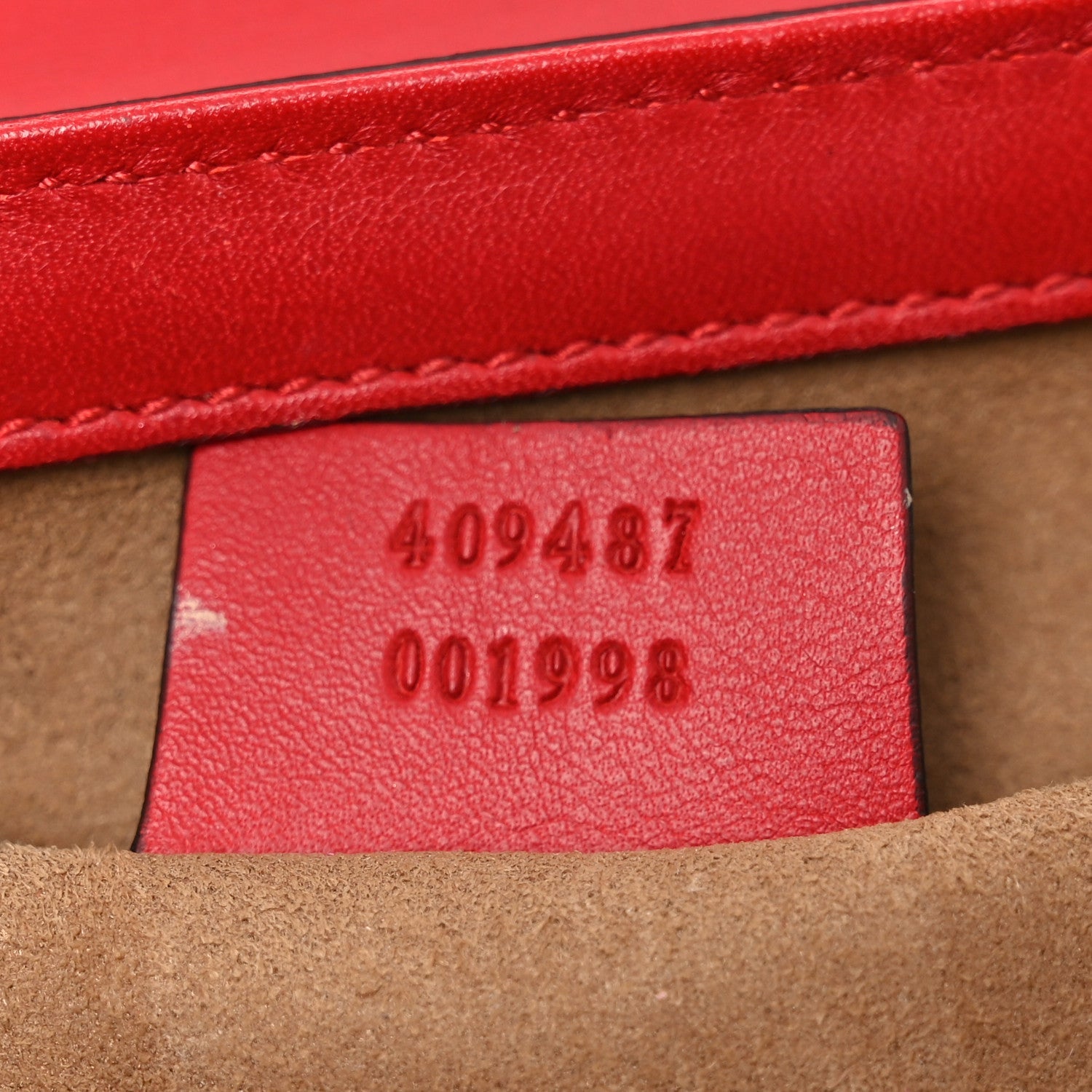 GG Supreme Monogram Calfskin Small Padlock Shoulder Bag Beige Hibiscus Red New Rosette