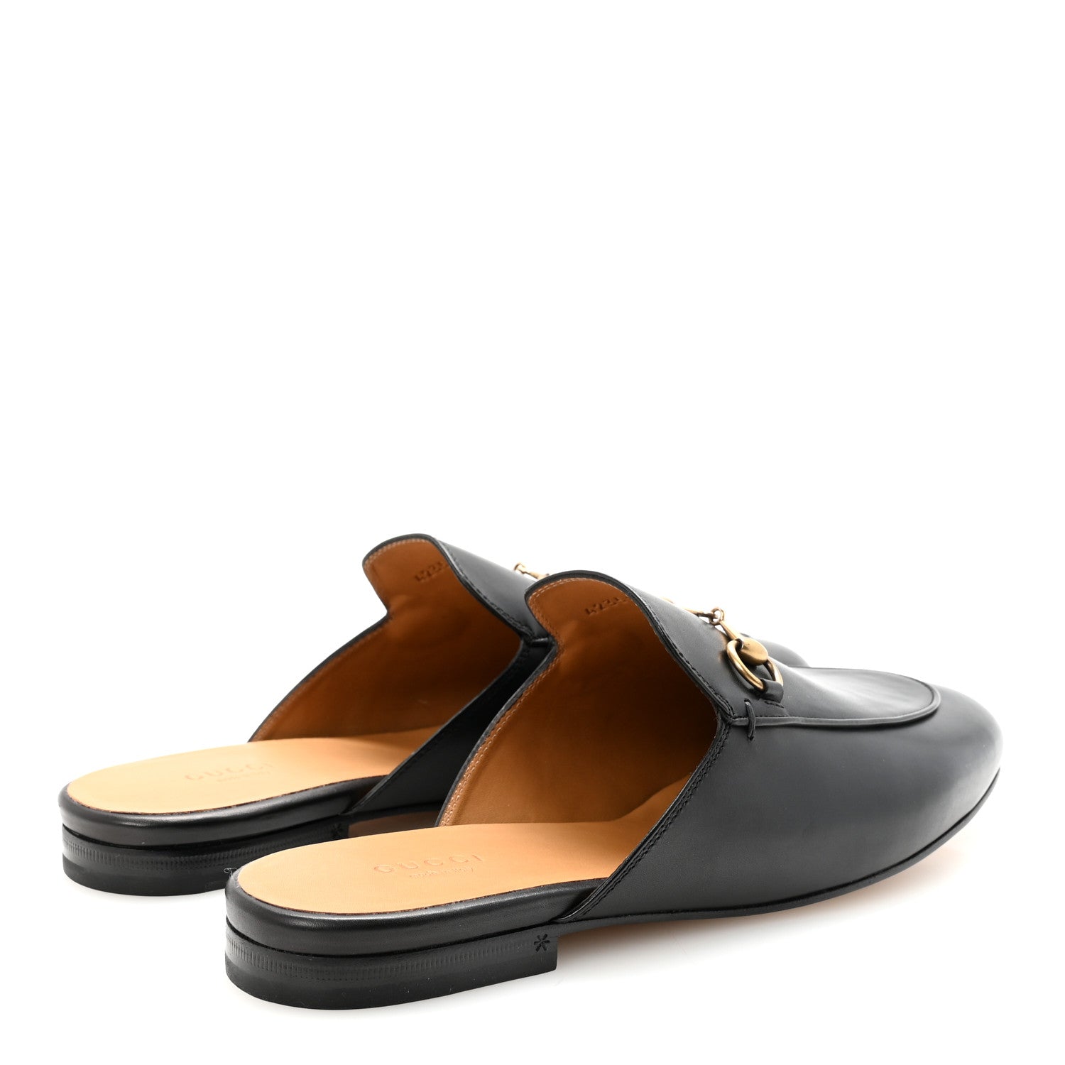 Calfskin Womens Princetown Slippers 40.5 Black
