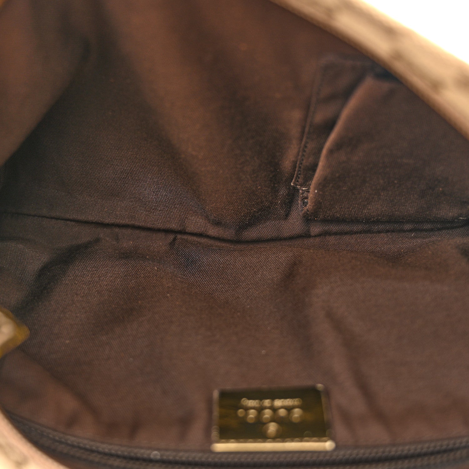 Metallic Monogram Web Small Flat Messenger Crossbody Pink Gold