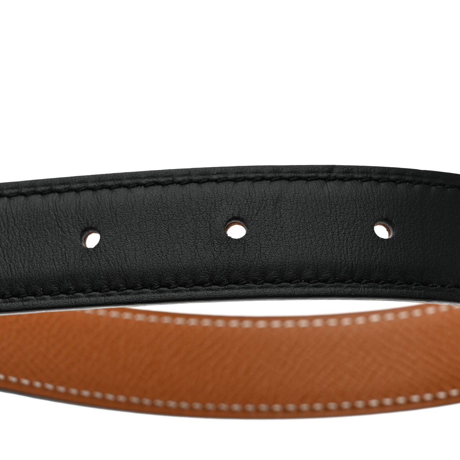 Swift Epsom 24mm Mini Constance H Belt 75 Black Gold