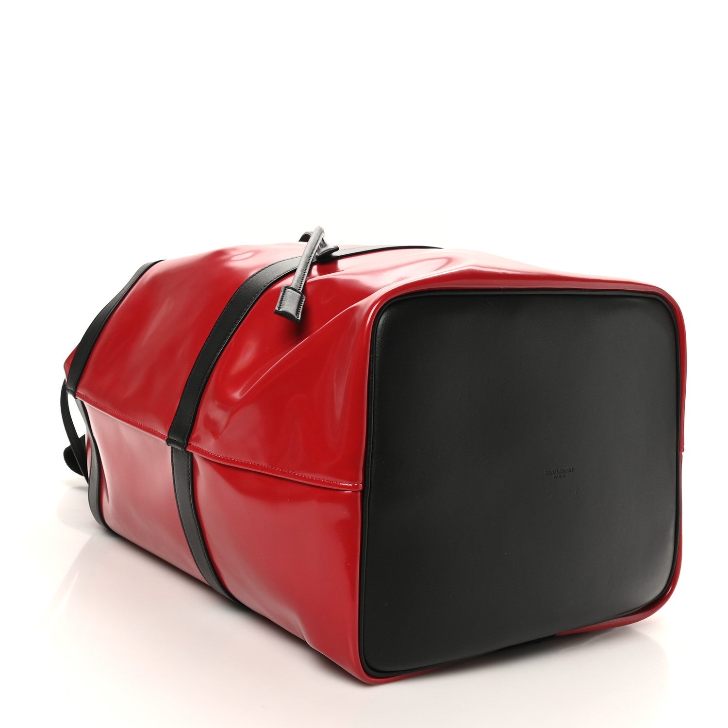 PVC Calfskin Rive Gauche Sling Bag Wax Red