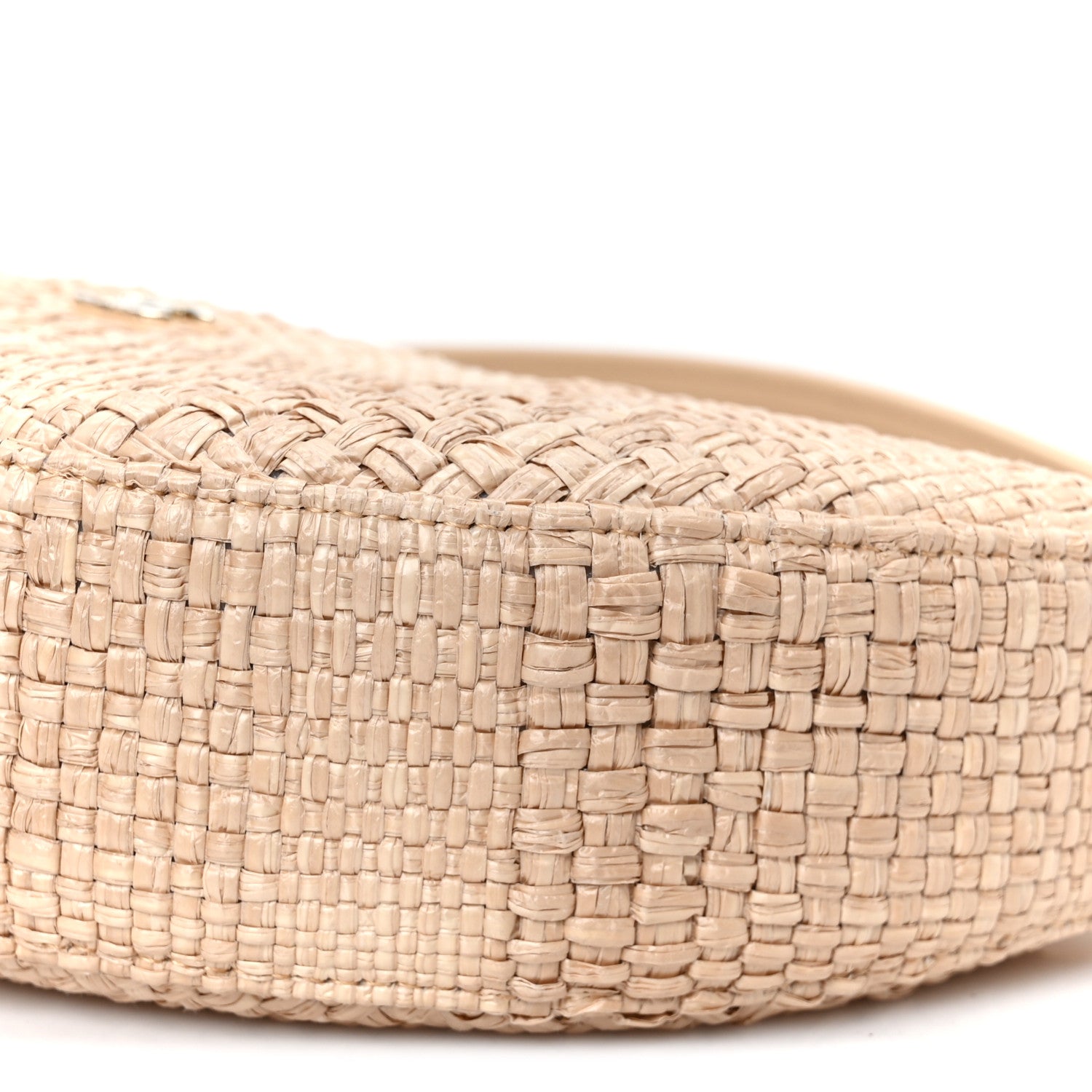 Raffia Other Shape With Chain Beige
