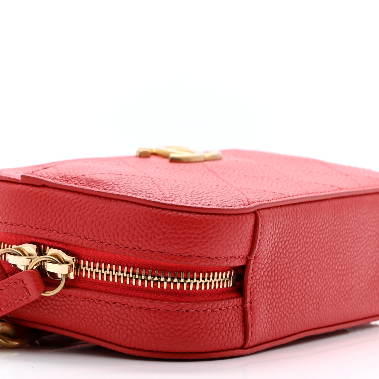 Caviar Quilted Waist Bag Red