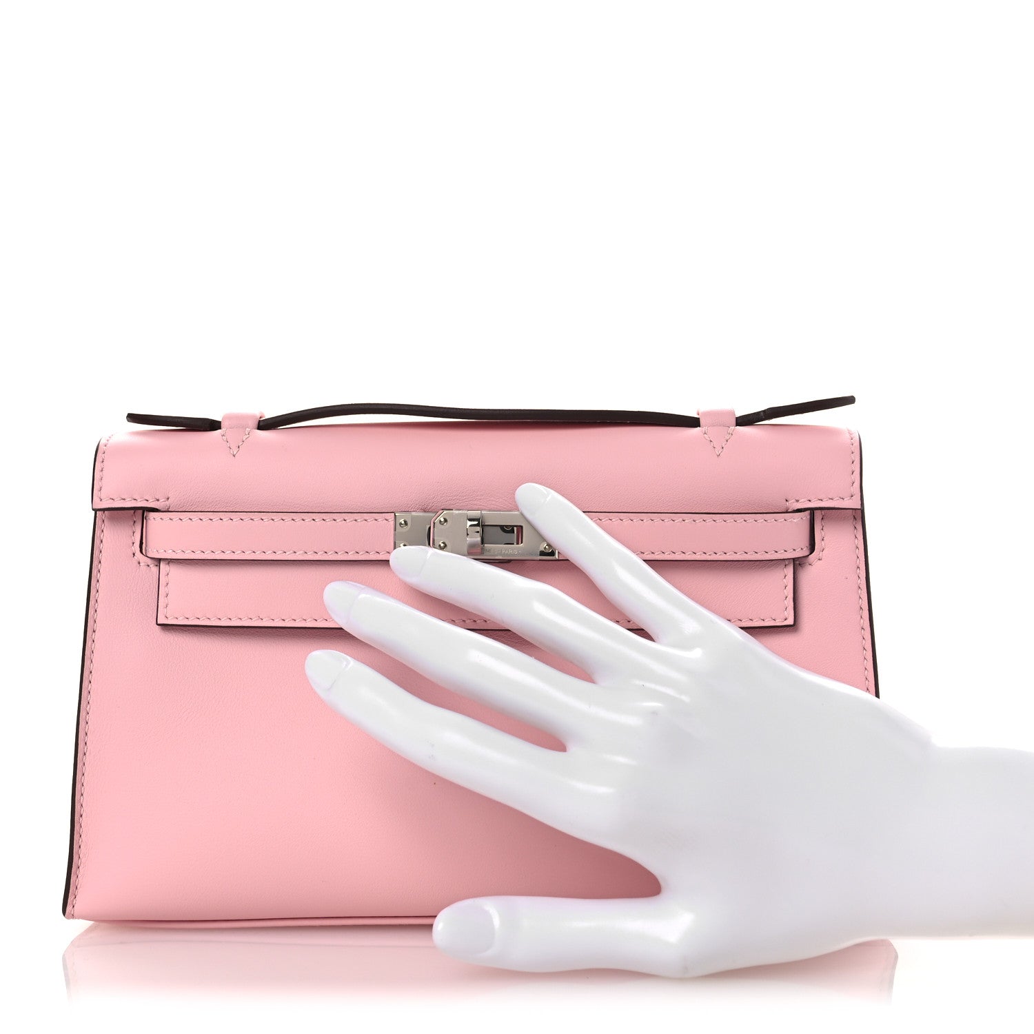 Swift Kelly Pochette Clutch Rose Sakura