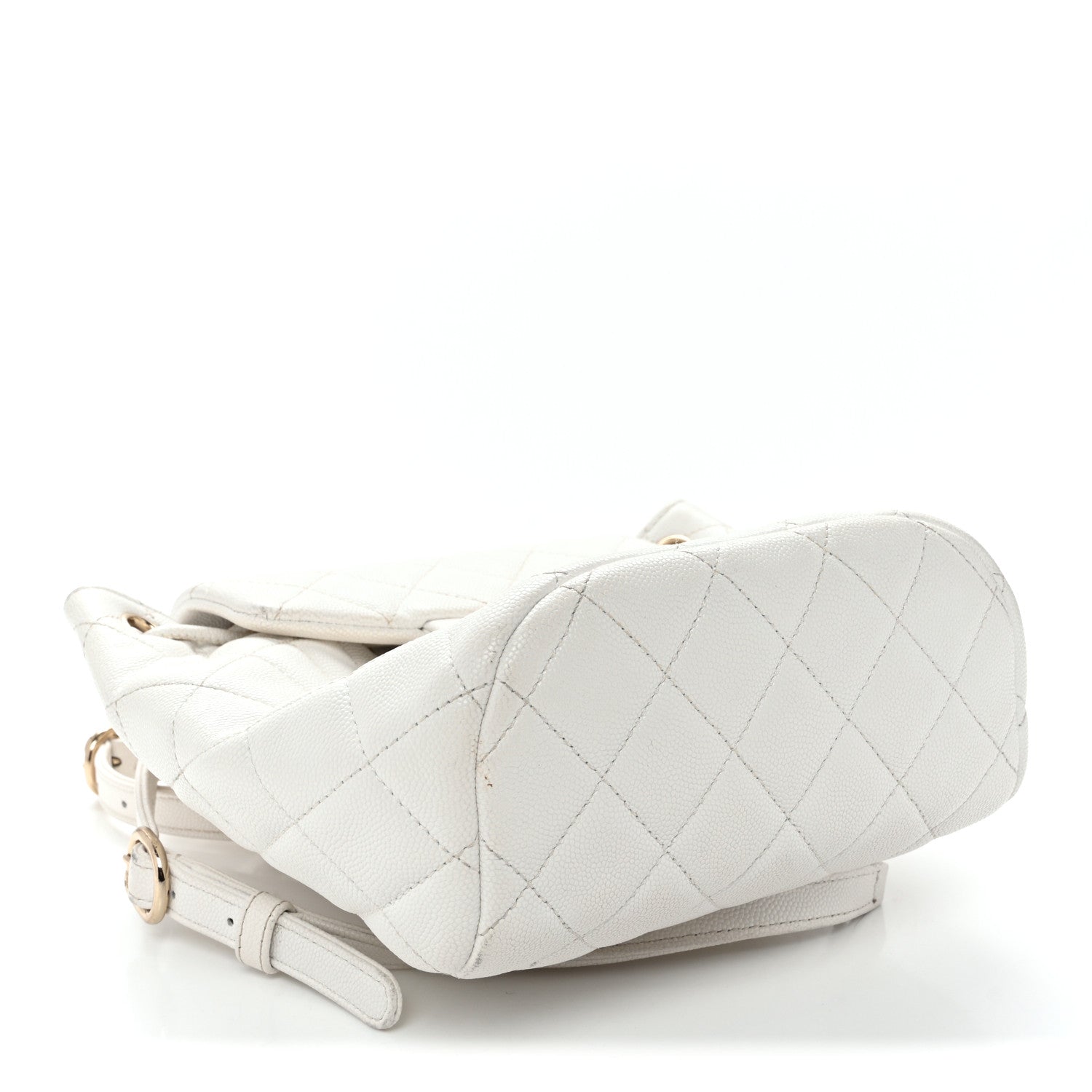 Caviar Quilted Mini Urban Spirit Backpack White