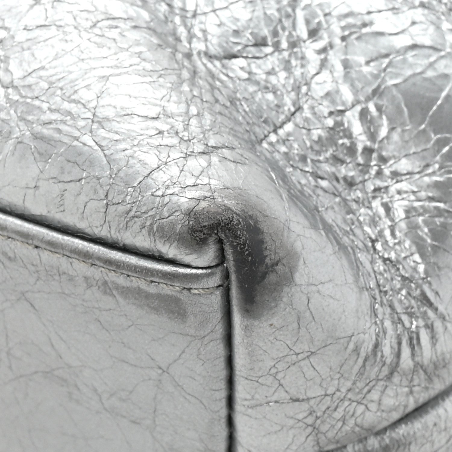 Calfskin Chain 20s Signe Tote Silver