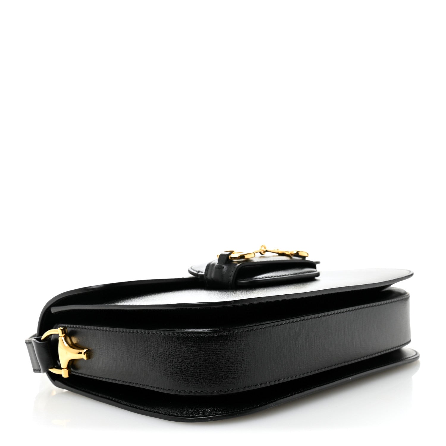 Azalea Calfskin Horsebit 1955 Shoulder Bag Black