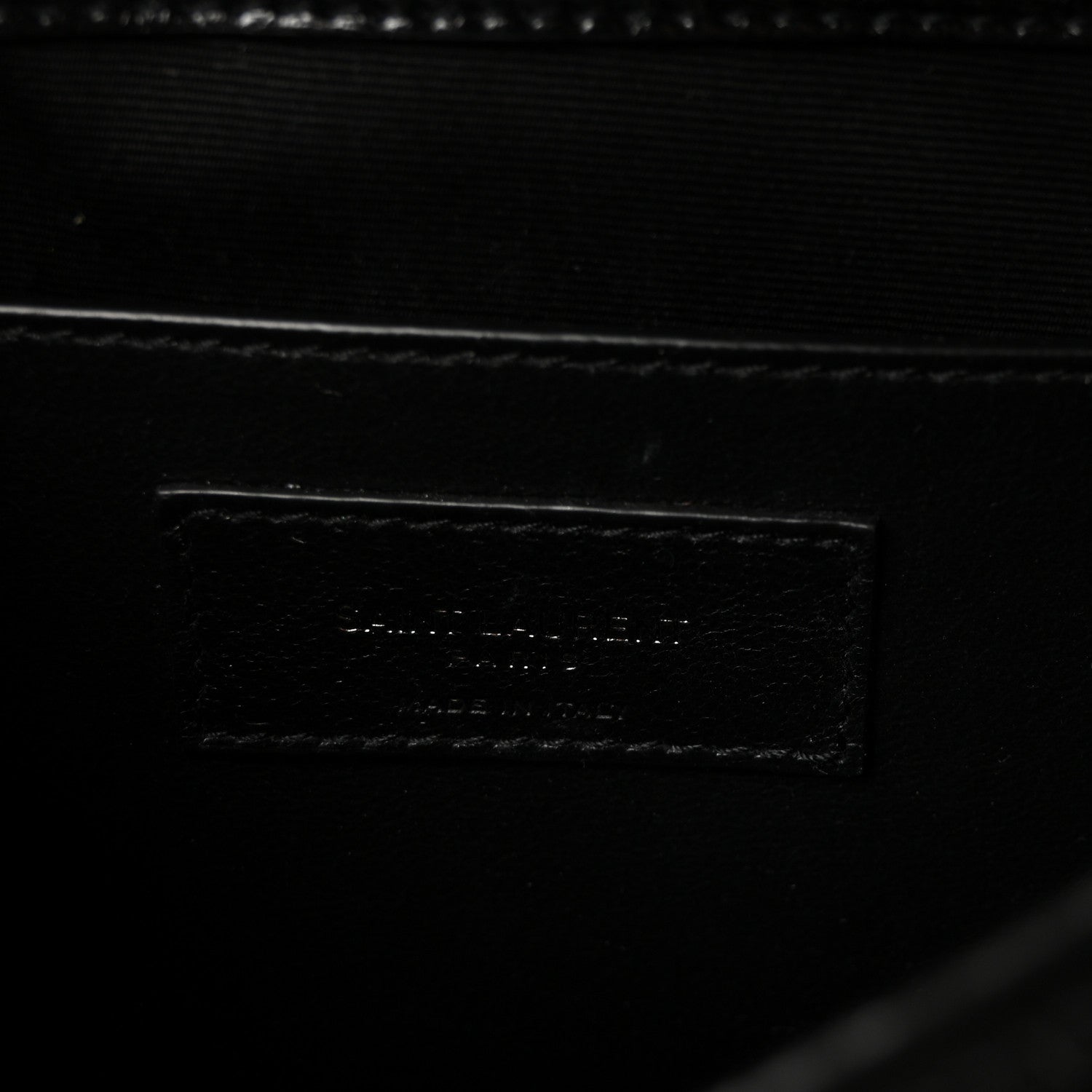 Crinkled Calfskin Matelasse Monogram Baby Niki Chain Satchel Black