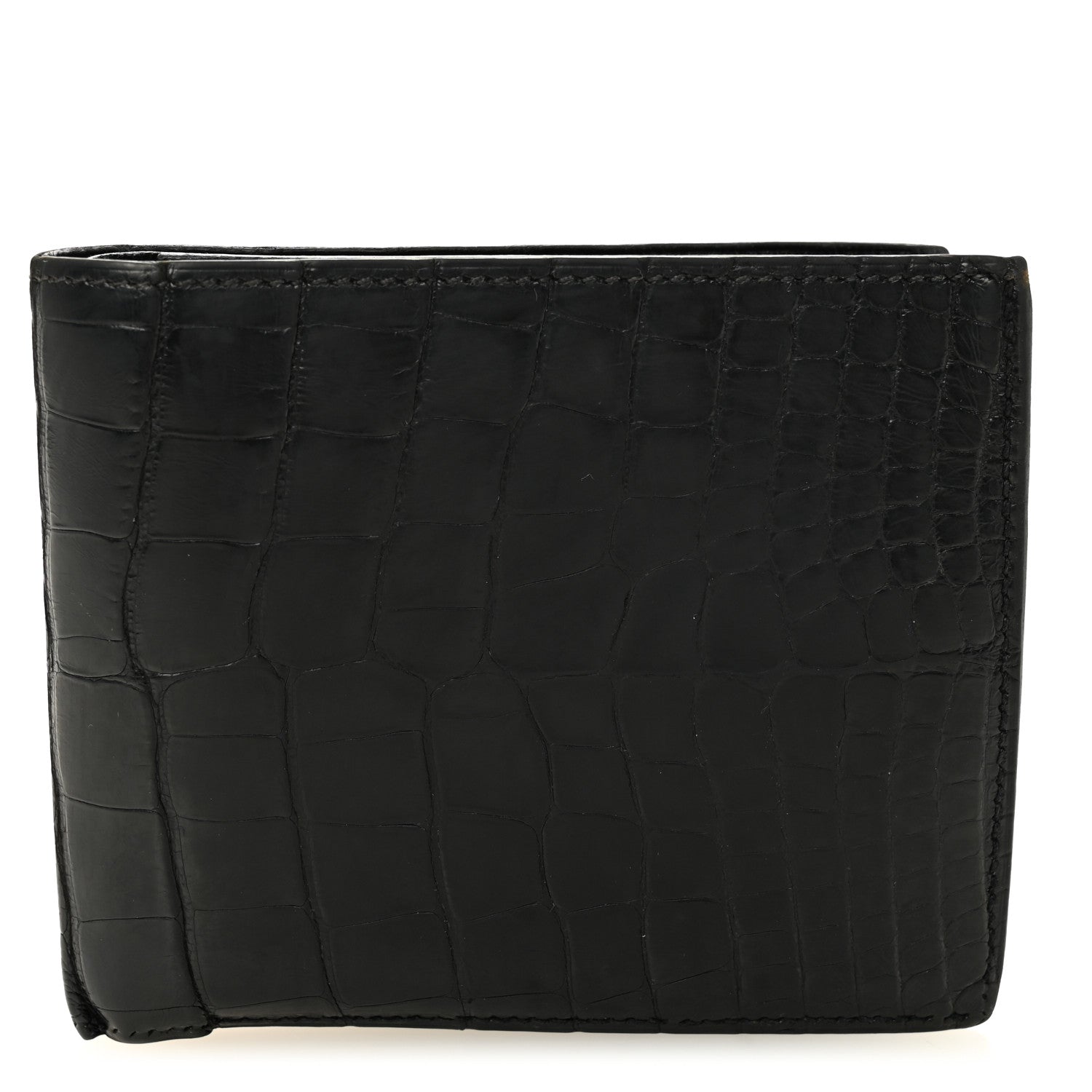 Matte Alligator MC2 Copernic Compact Wallet Black
