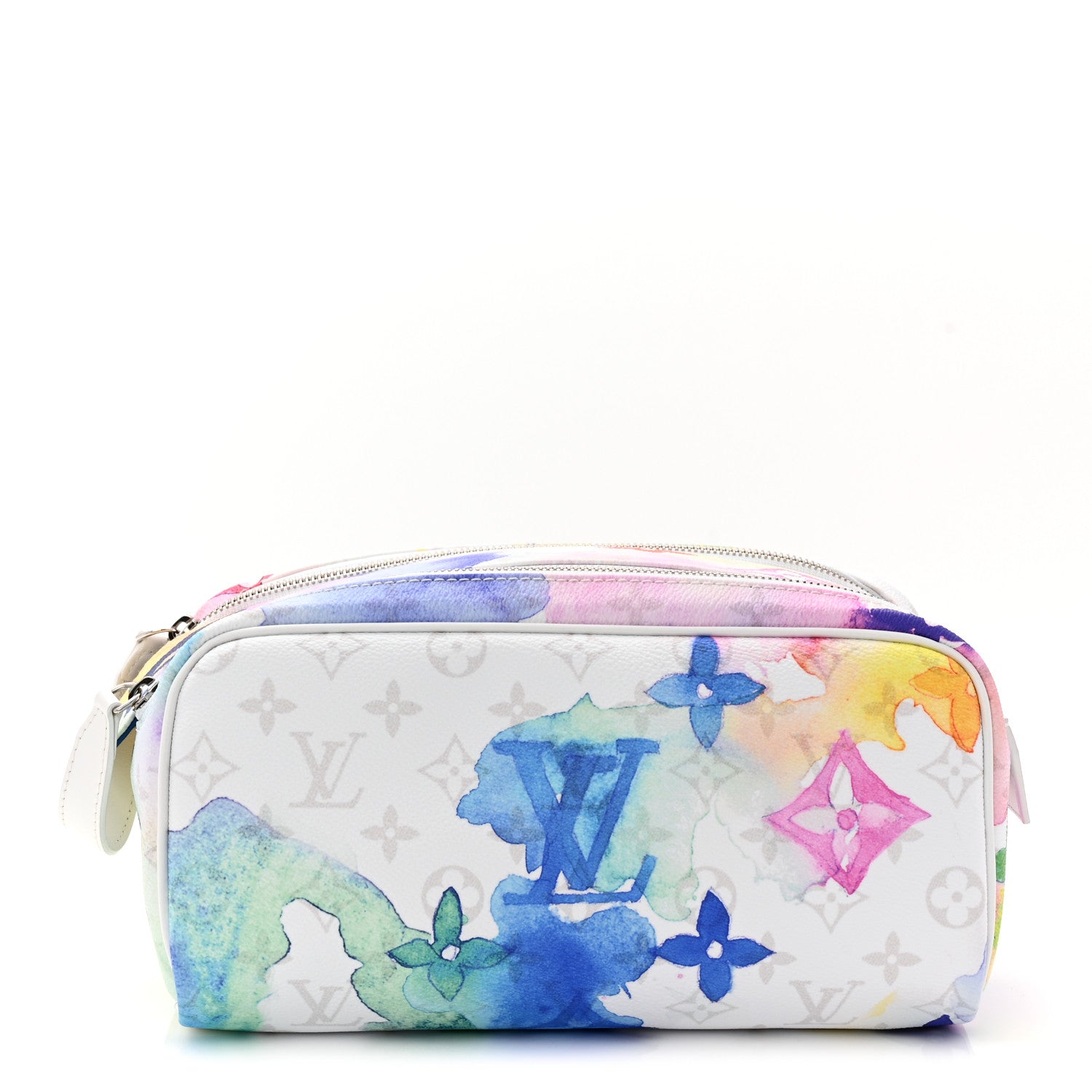 Monogram Watercolor Dopp Kit Toilet Pouch Multicolor