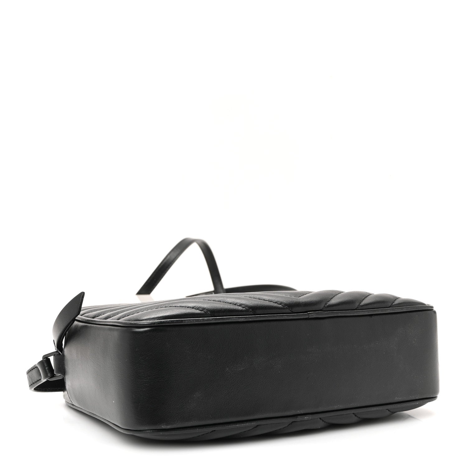 Calfskin Matelasse Monogram Monochrome Lou Camera Bag Black