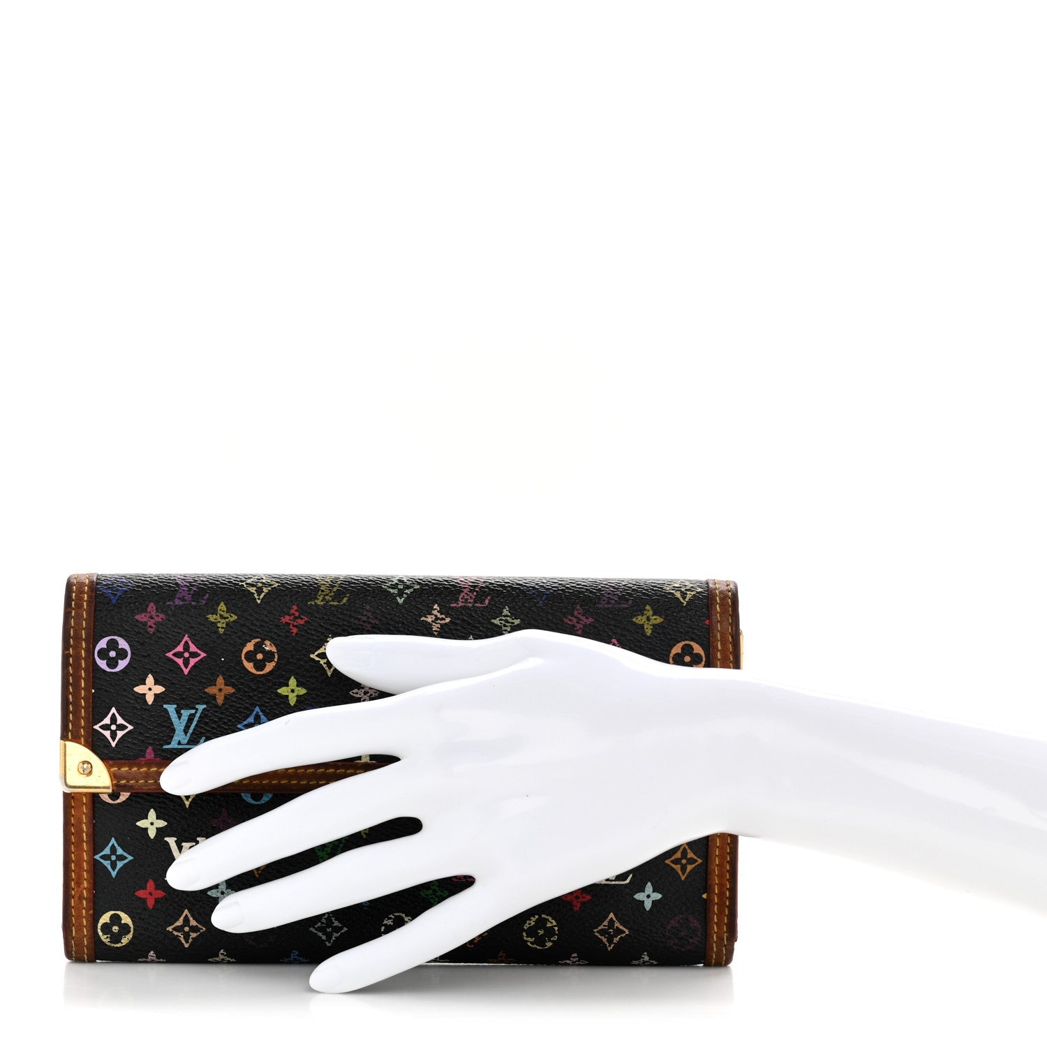 Monogram Multicolor Porte Tresor International Wallet Black