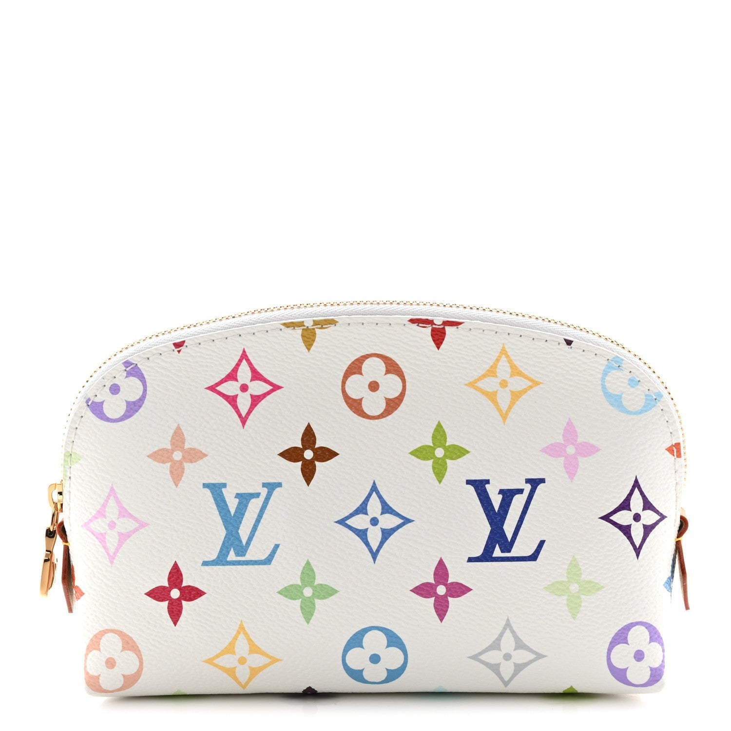 LV x TM Monogram Multicolor Cosmetic Pouch PM White