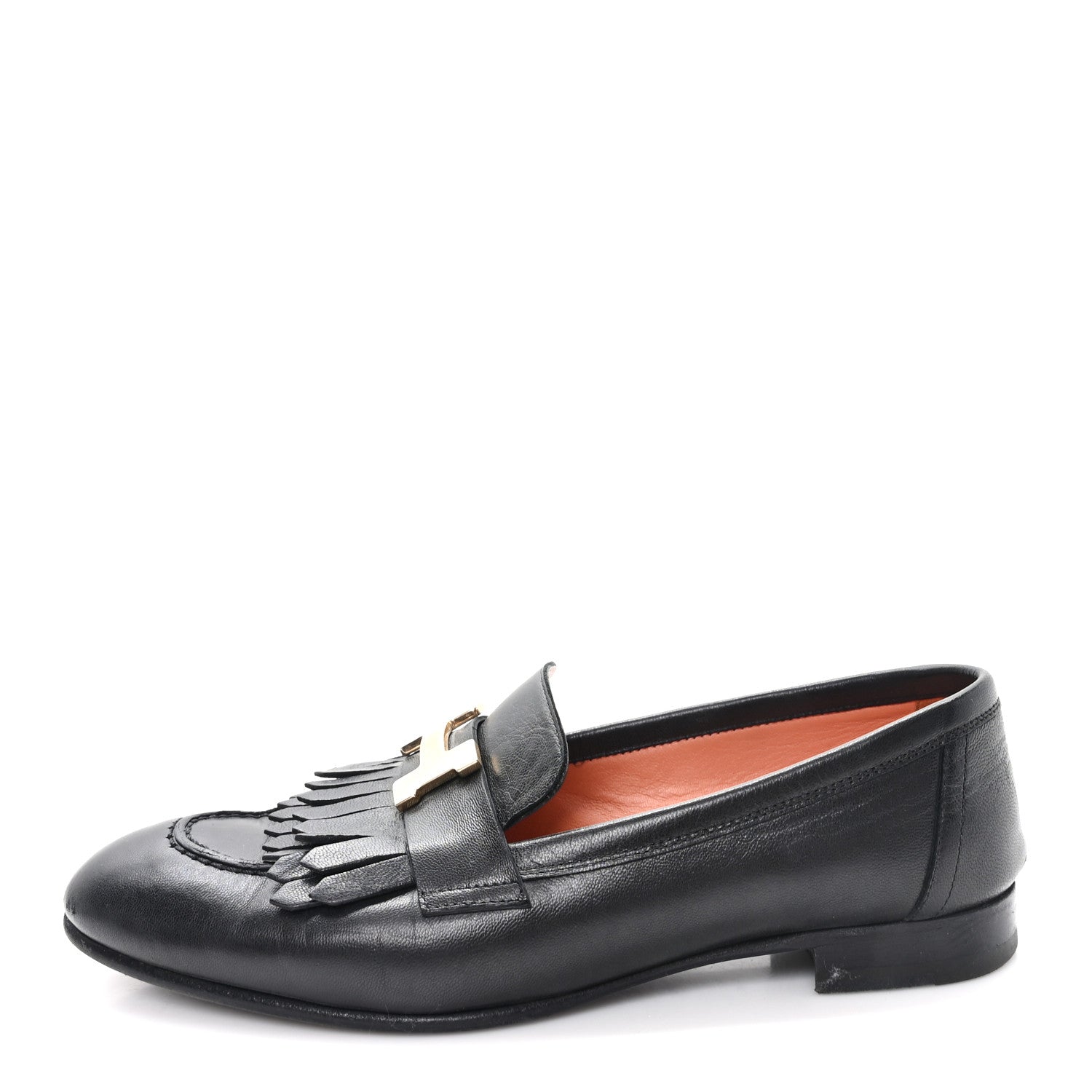 Goatskin Womens Royal Loafers 36 Black