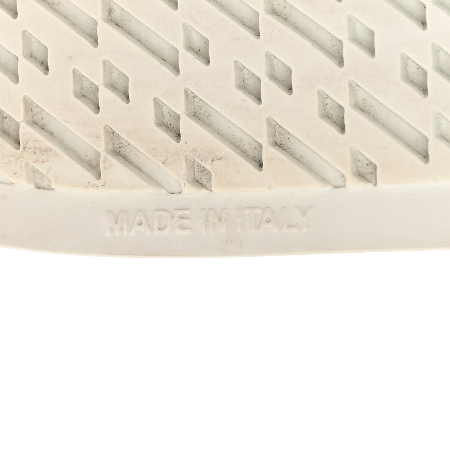 Calfskin Perforated Mosaic Day Sneakers 37.5 White