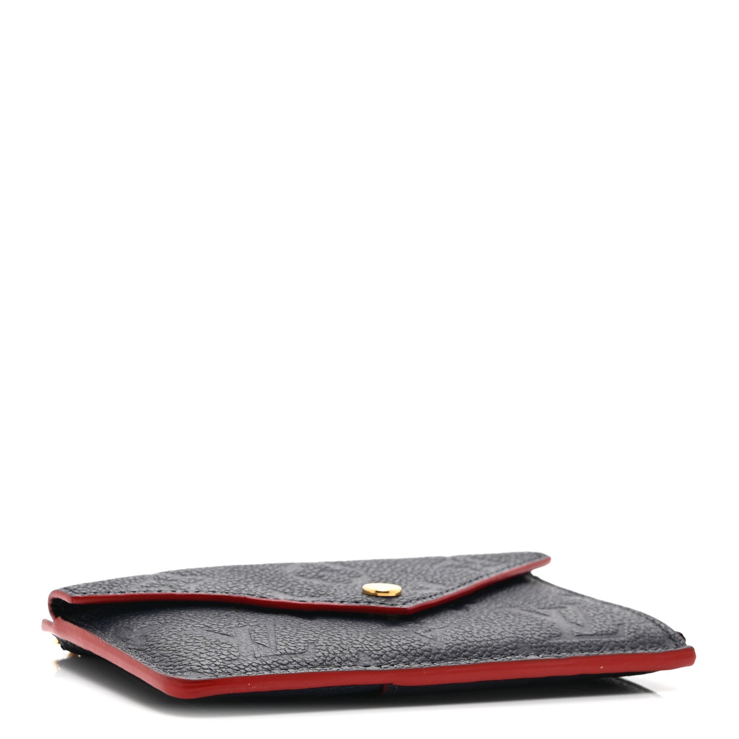 Empreinte Recto Verso Card Holder Marine Rouge