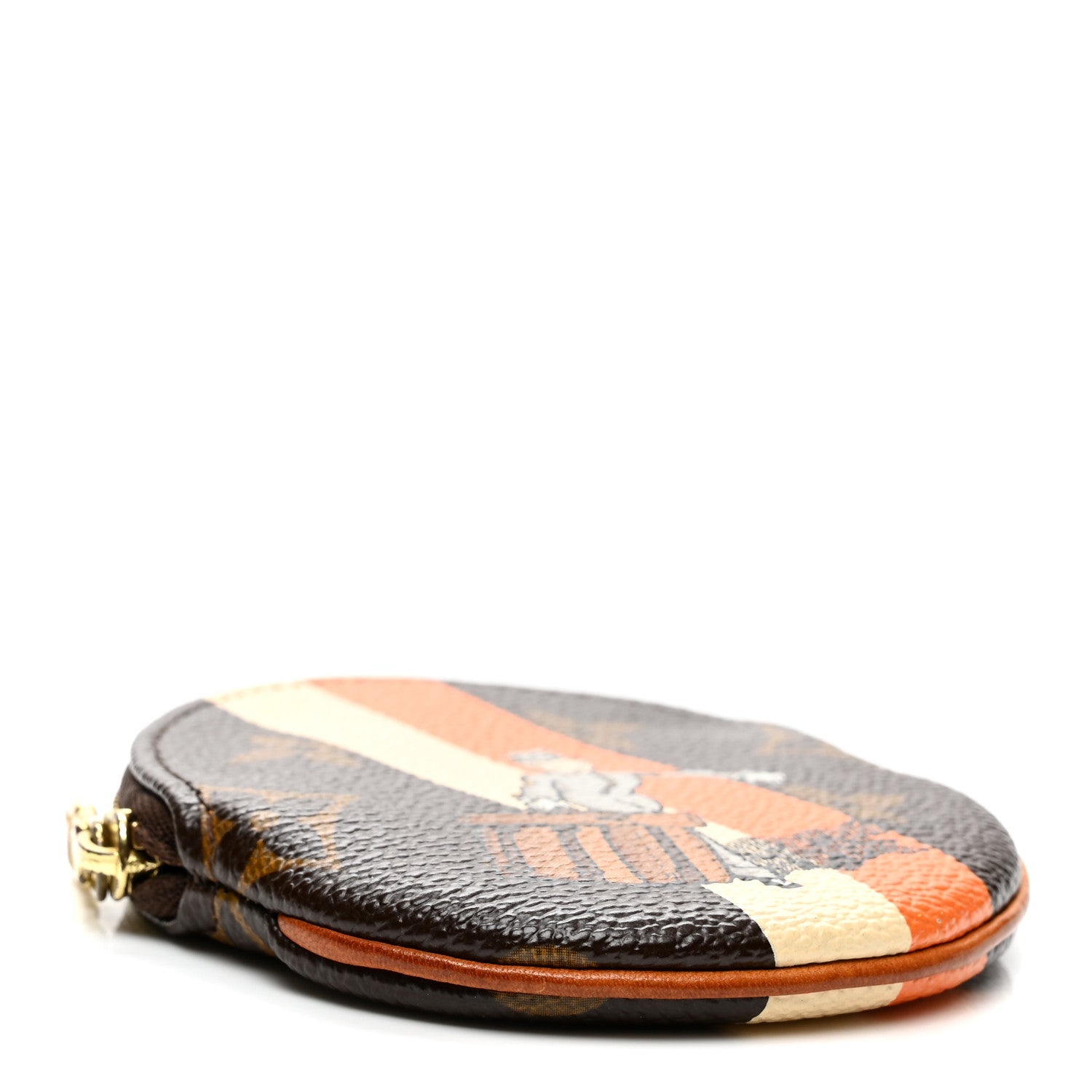 Monogram Groom Round Coin Purse