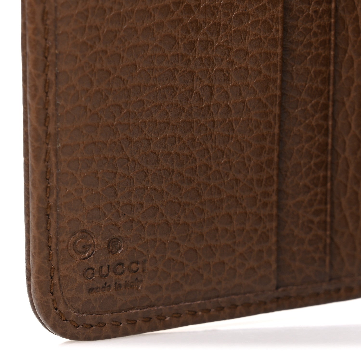 Monogram Dollar Calfskin Zip Around French Wallet Beige Ebony Tabacco