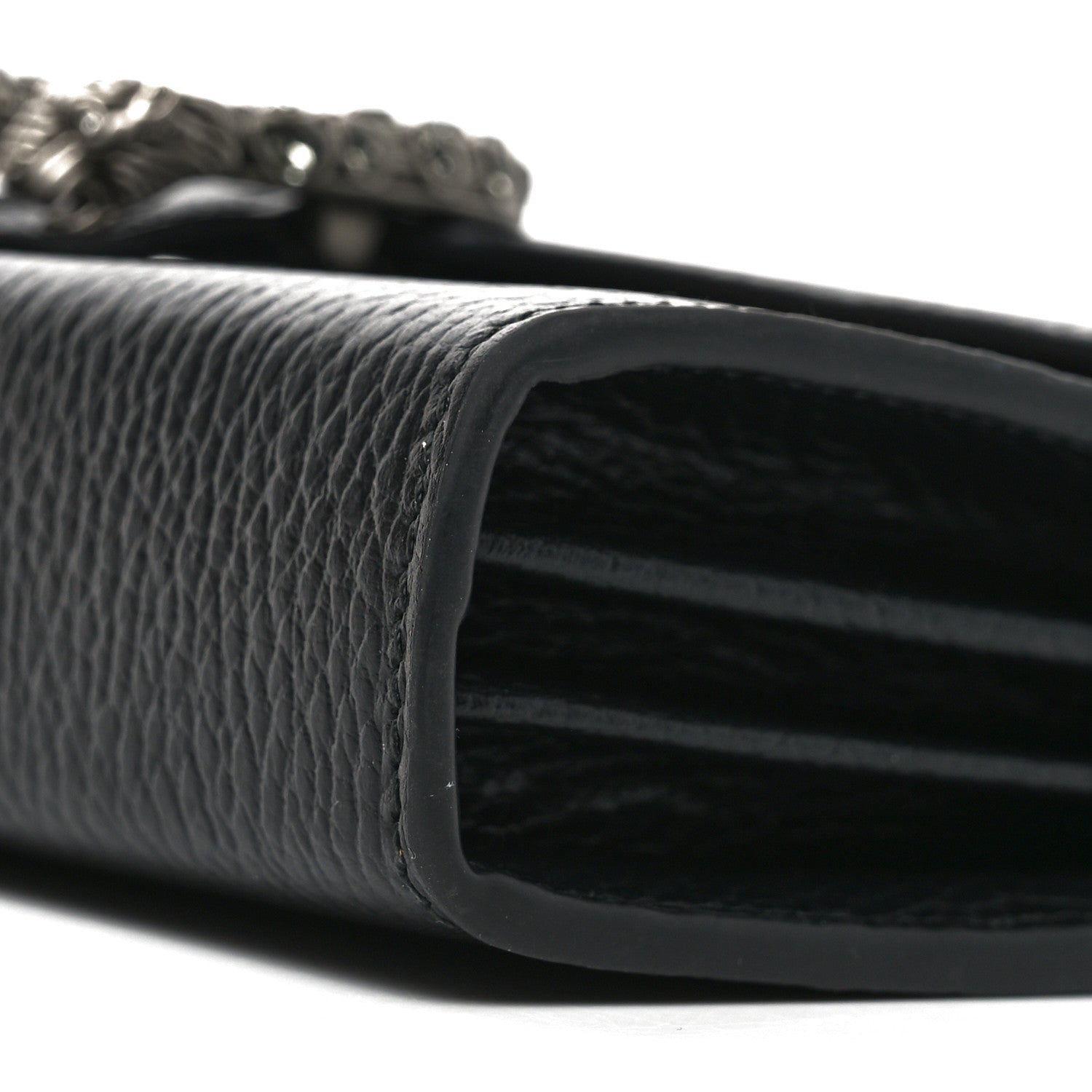 Calfskin Mini Dionysus Chain Wallet Black