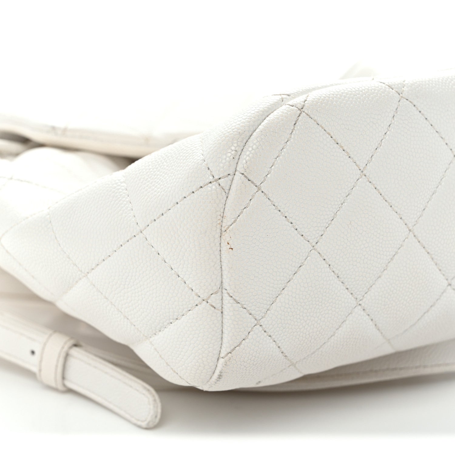 Caviar Quilted Mini Urban Spirit Backpack White