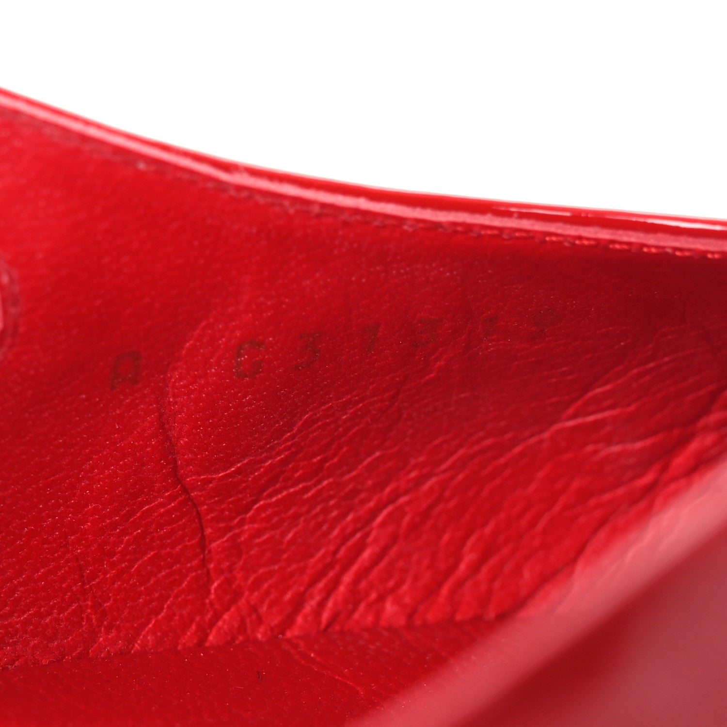Patent Calfskin Cap Toe CC Slingback Flats 39 Red Black