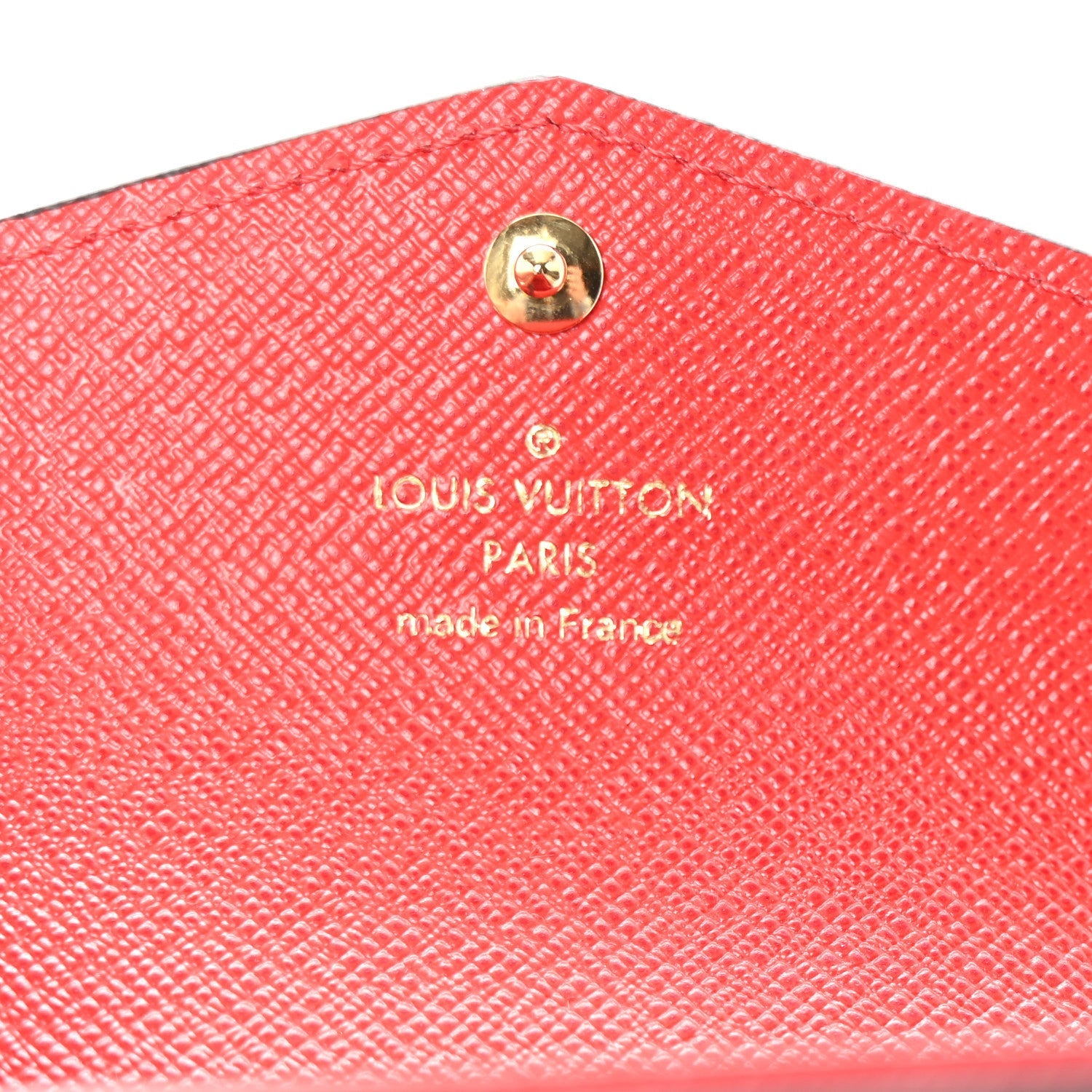 Monogram Sarah Multicartes Coquelicot